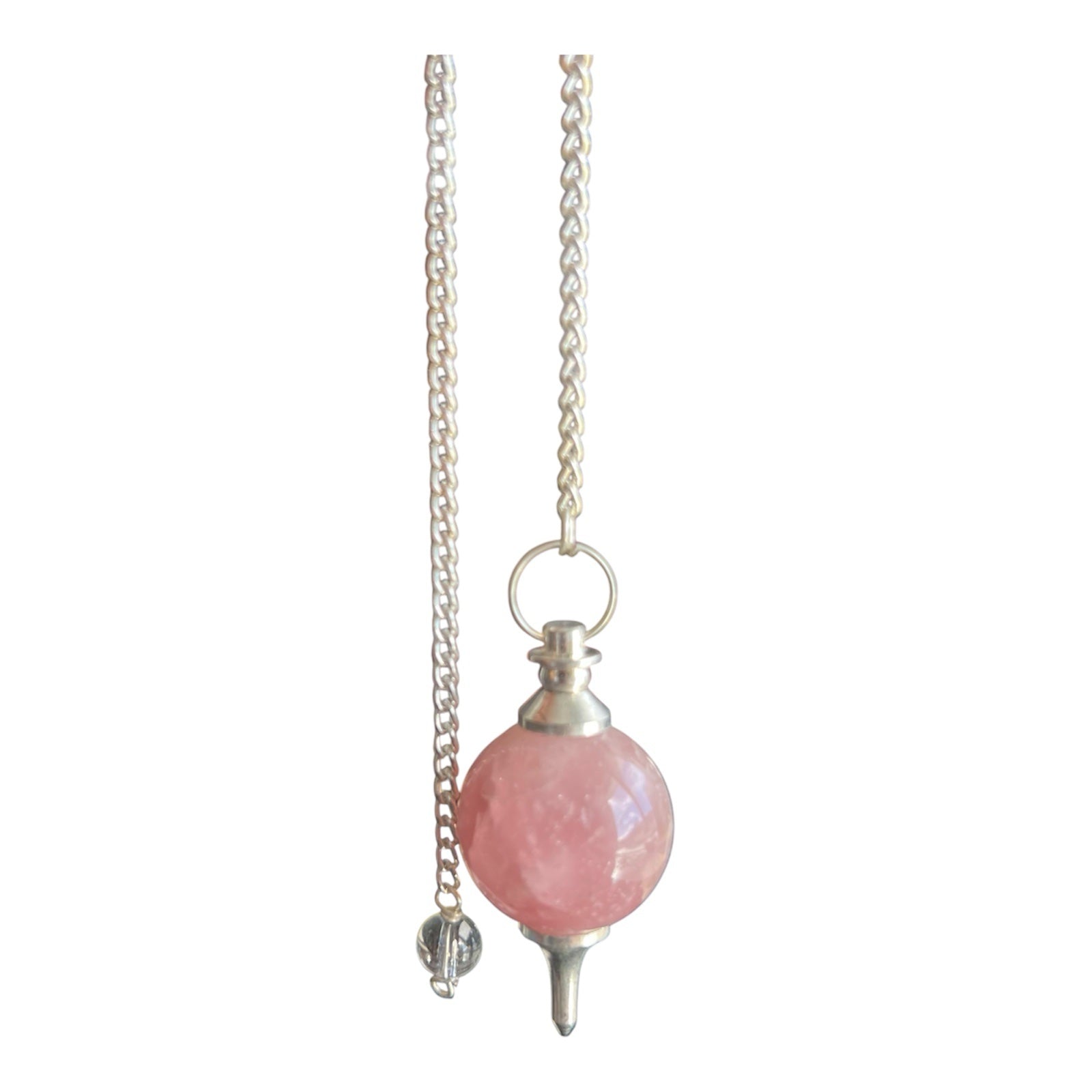 Rose Quartz Round Pendulum image 0