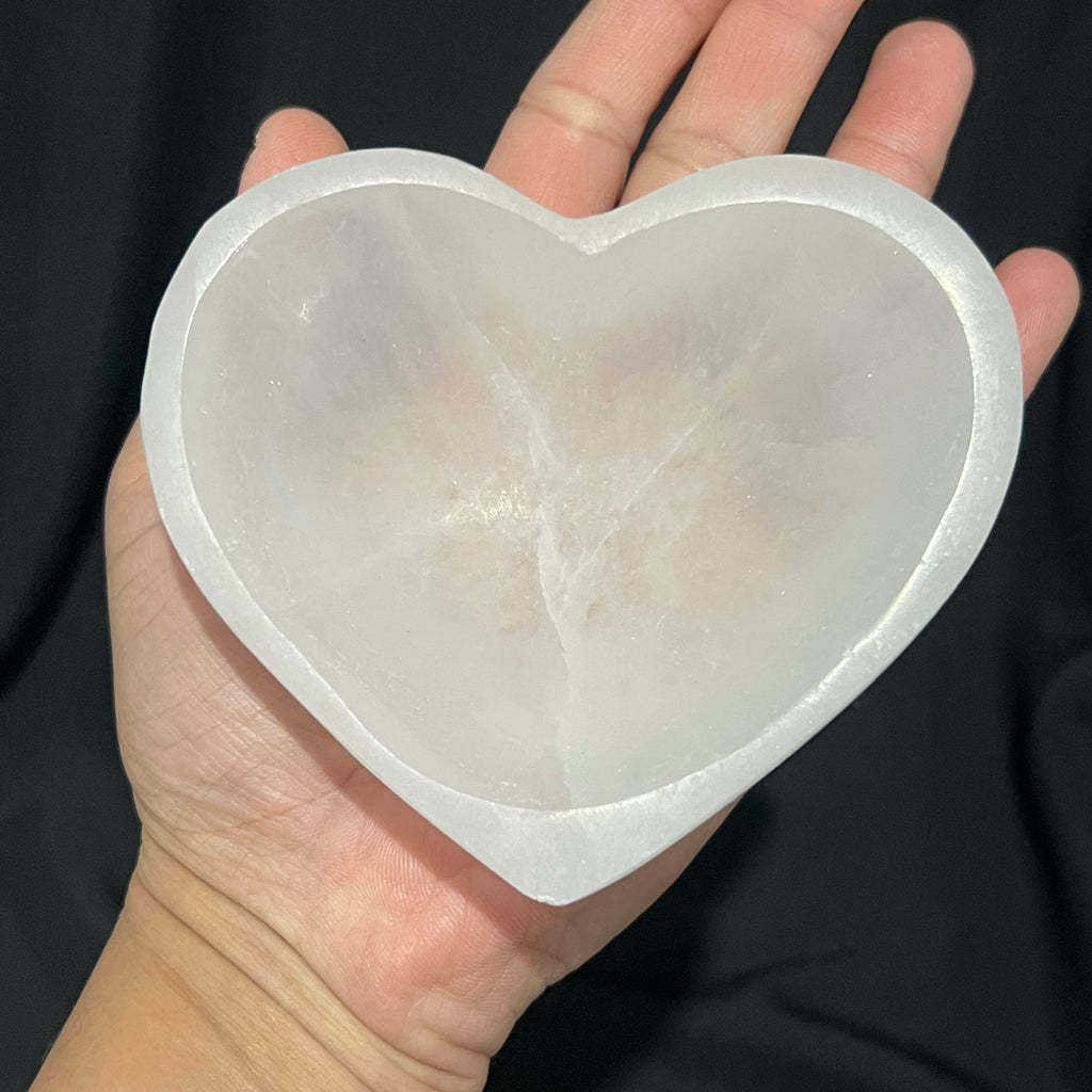 Selenite Heart Bowl image 0
