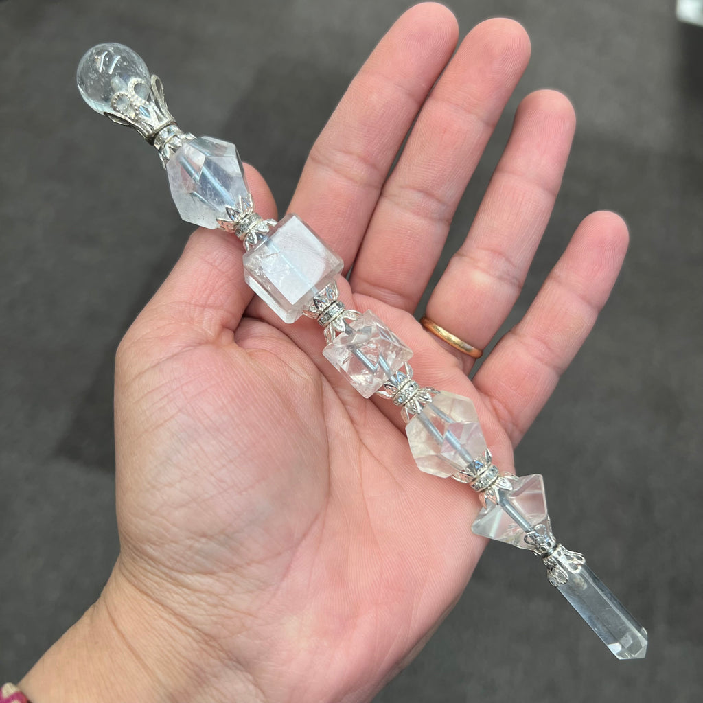 Clear Quartz Geometry Wand