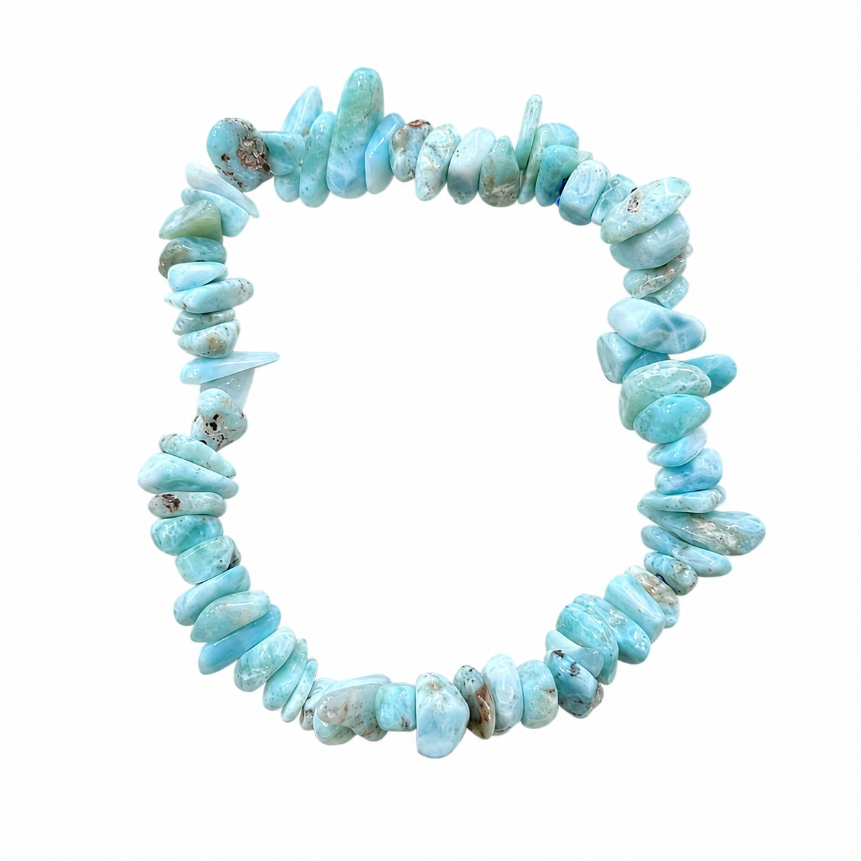 Larimar chips bracelet