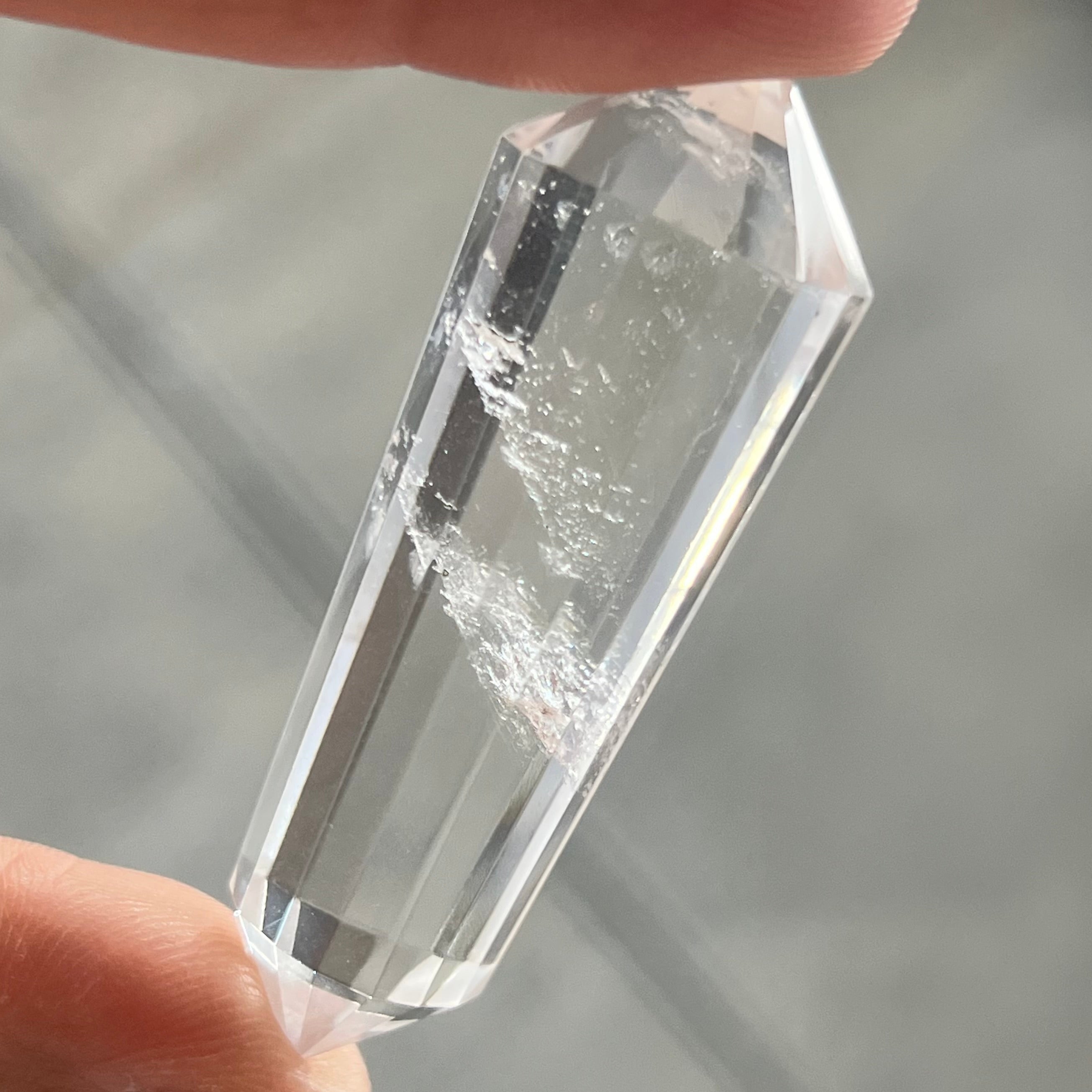 High grade Clear Quartz Vogel ( 12 sided )