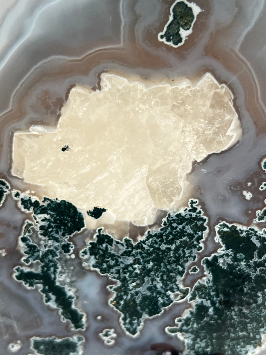 Agate Slice on Stand