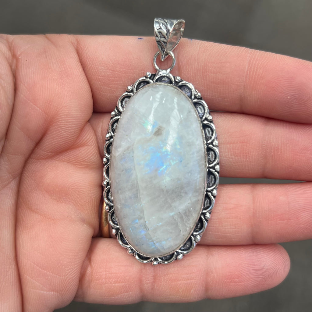 Rainbow Moonstone pendant
