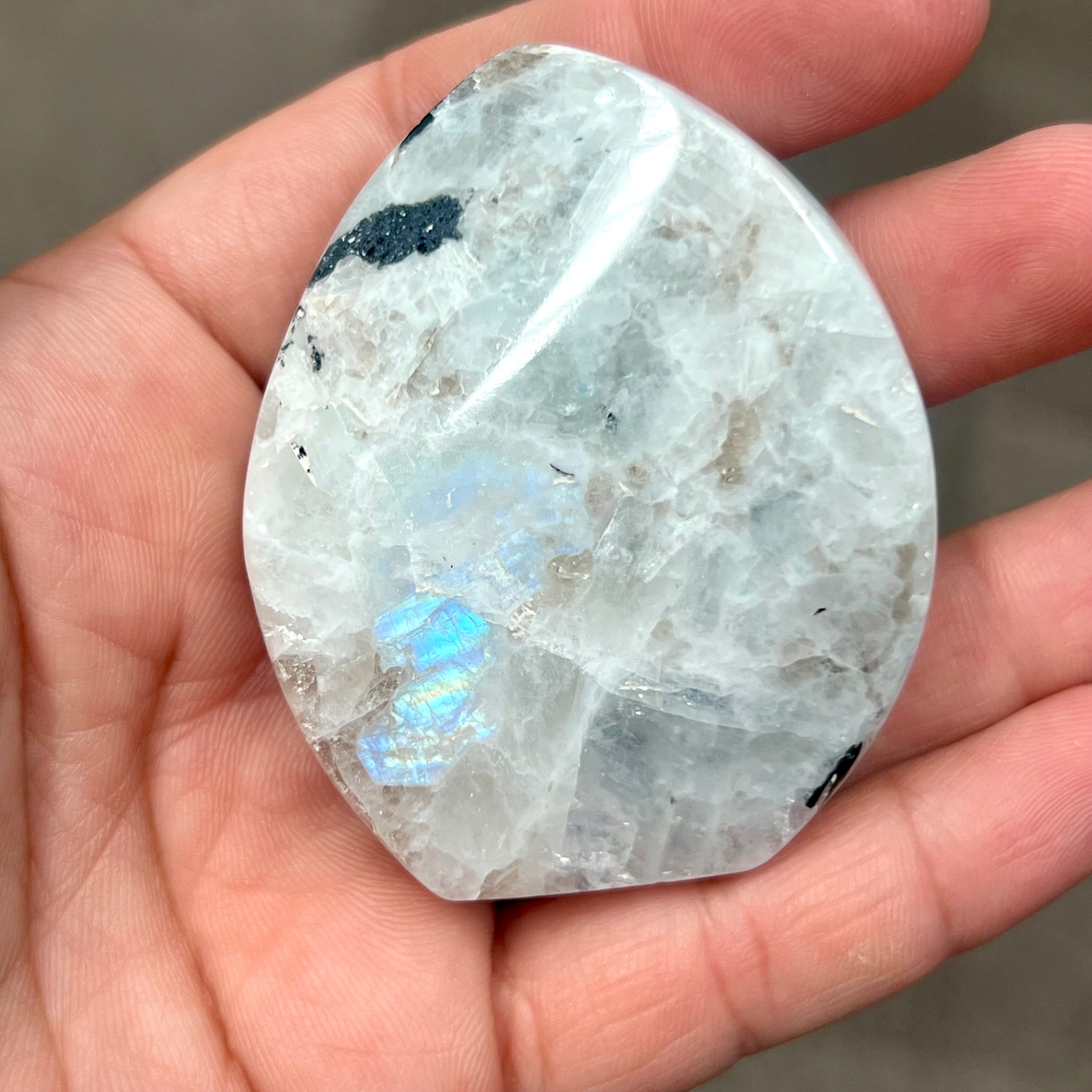 Rainbow Moonstone Twisted Flame