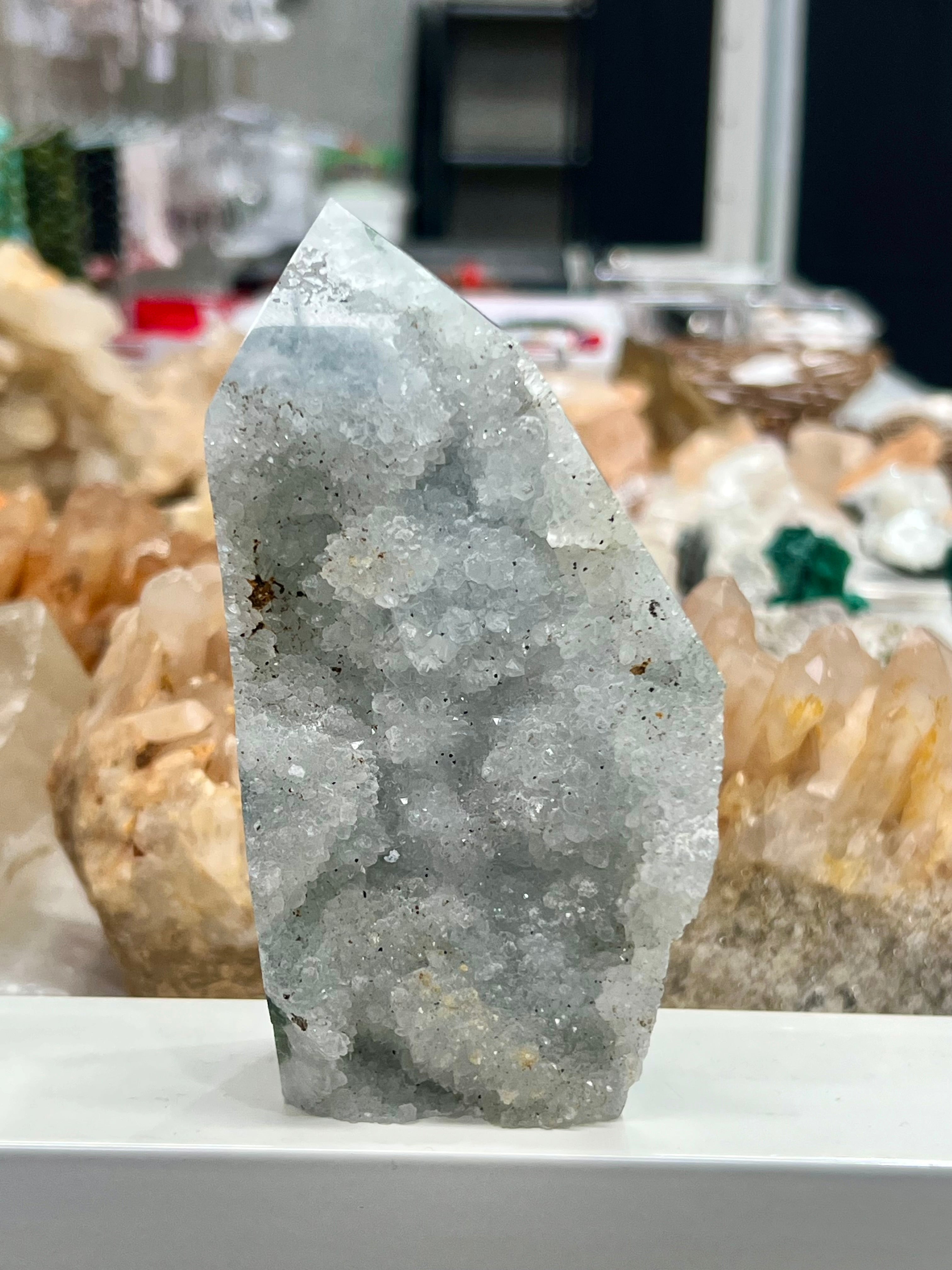 Druzy Rainbow Fluorite Tower