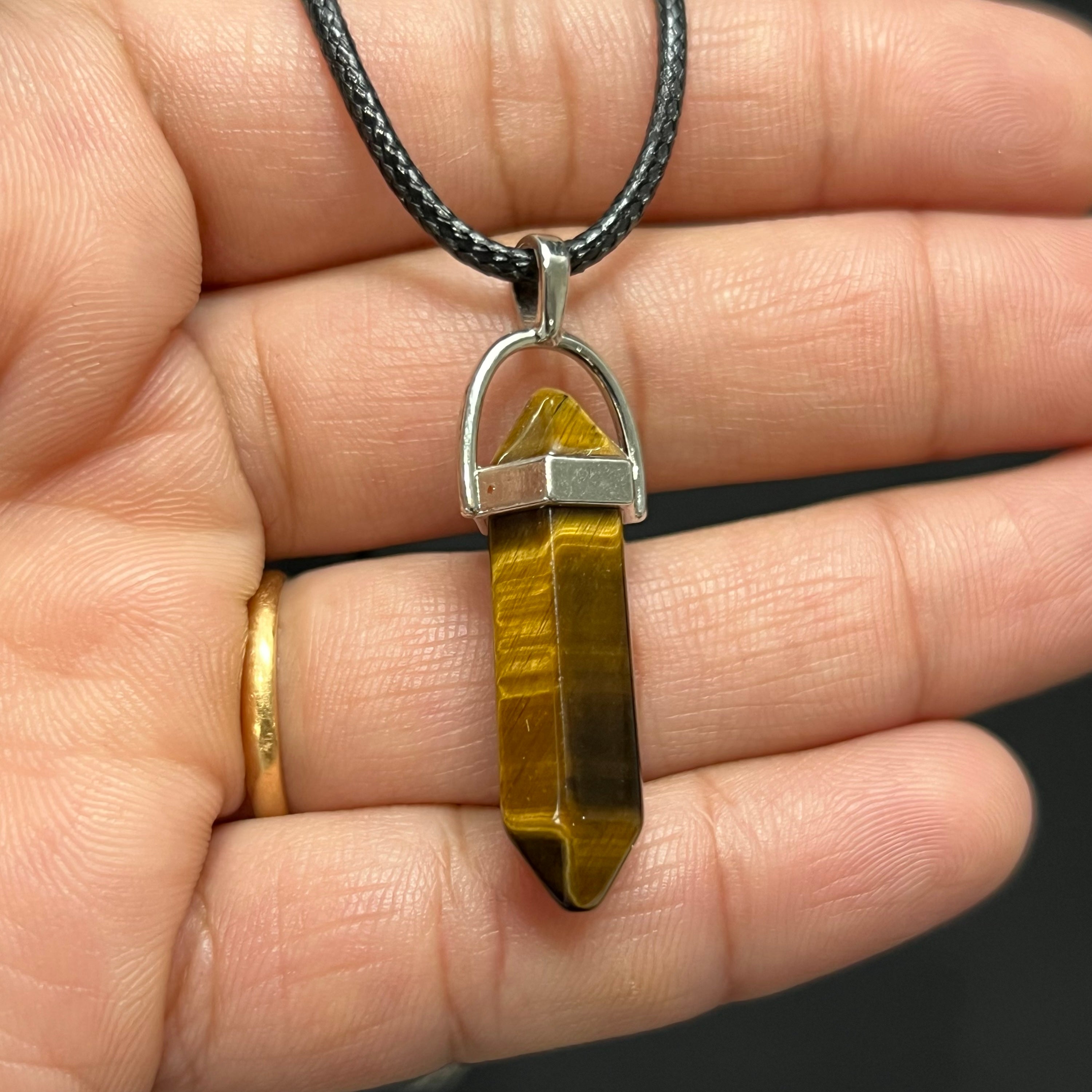 Tiger eye Point Pendant image 0