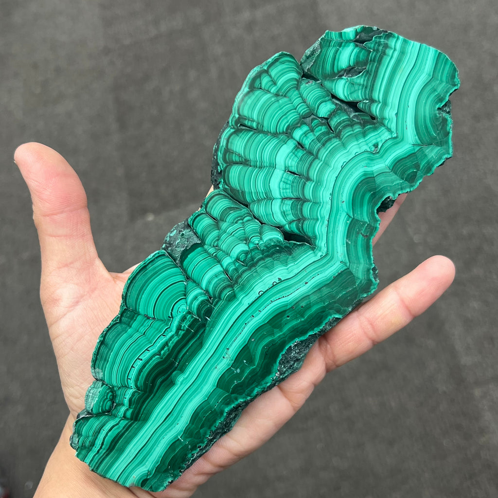 Large Malachite Slice