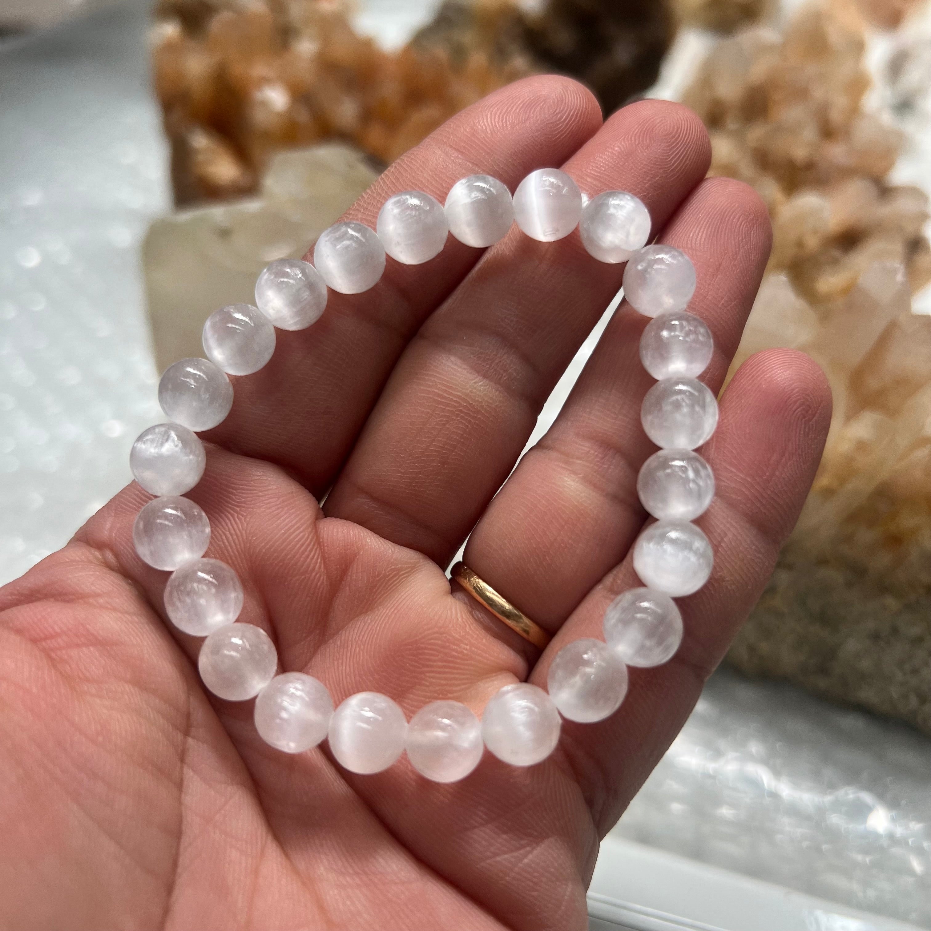 Selenite bracelet