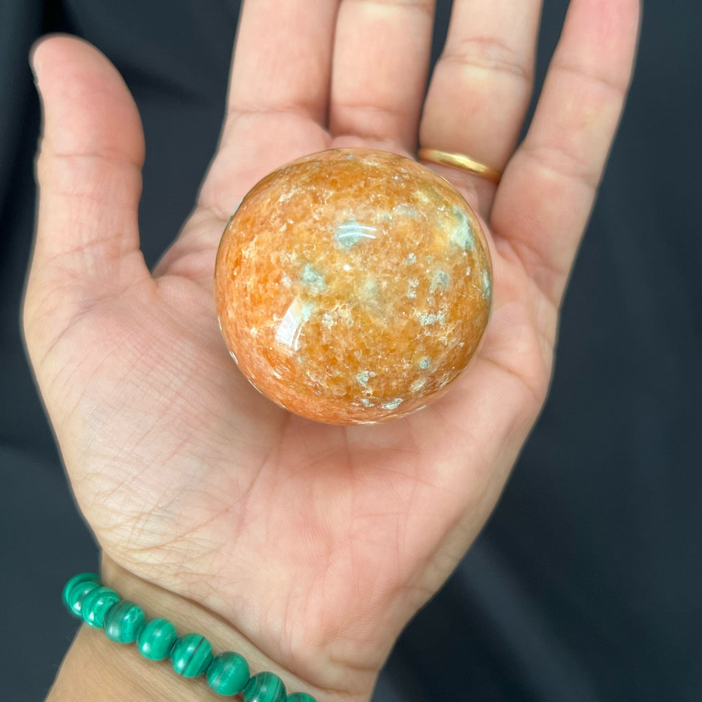 Sunstone with Apatite Sphere image 1
