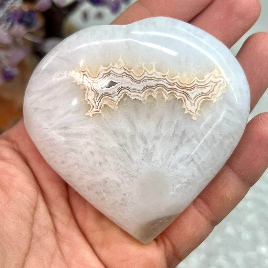 Druzy Agate heart