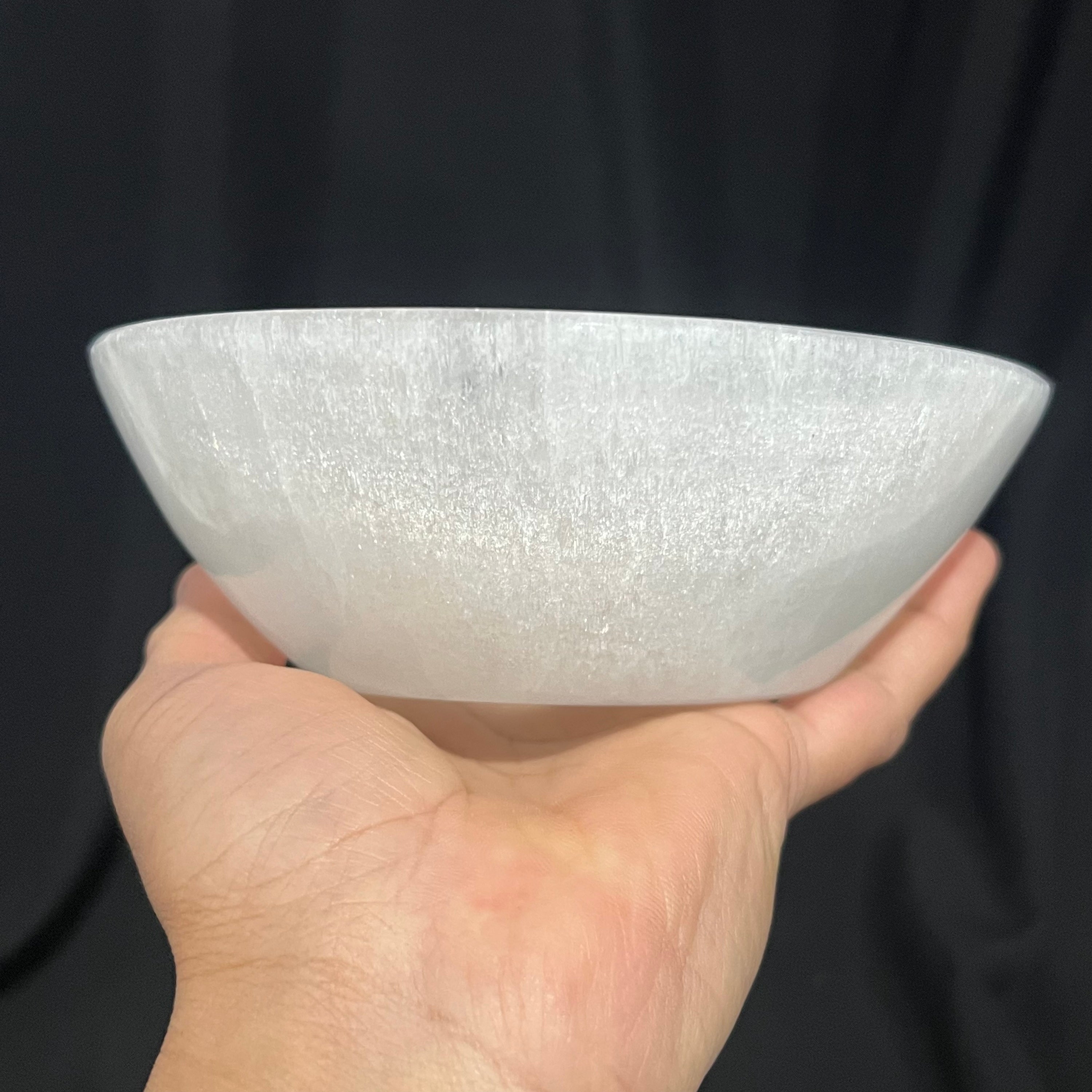 15cm Selenite Round bowl image 1