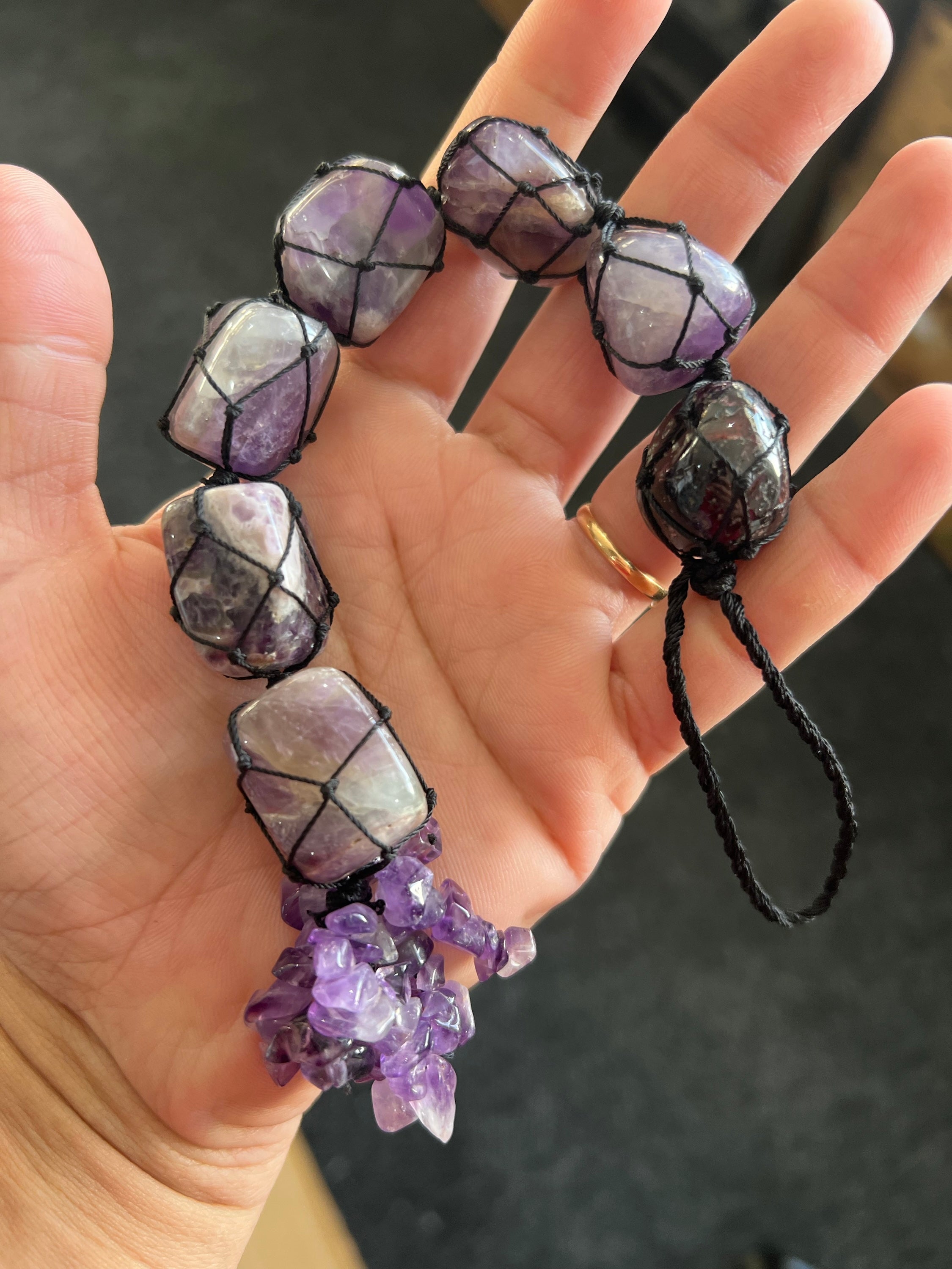 Amethyst Macrame Decor Hanging image 0