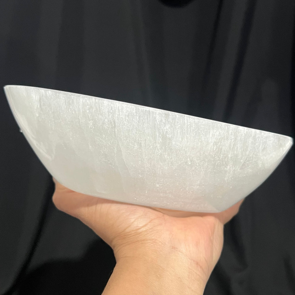 Large Selenite Heart Bowl image 2