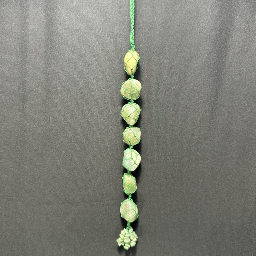 Green Aventurine Macrame Decor Hanging image 1