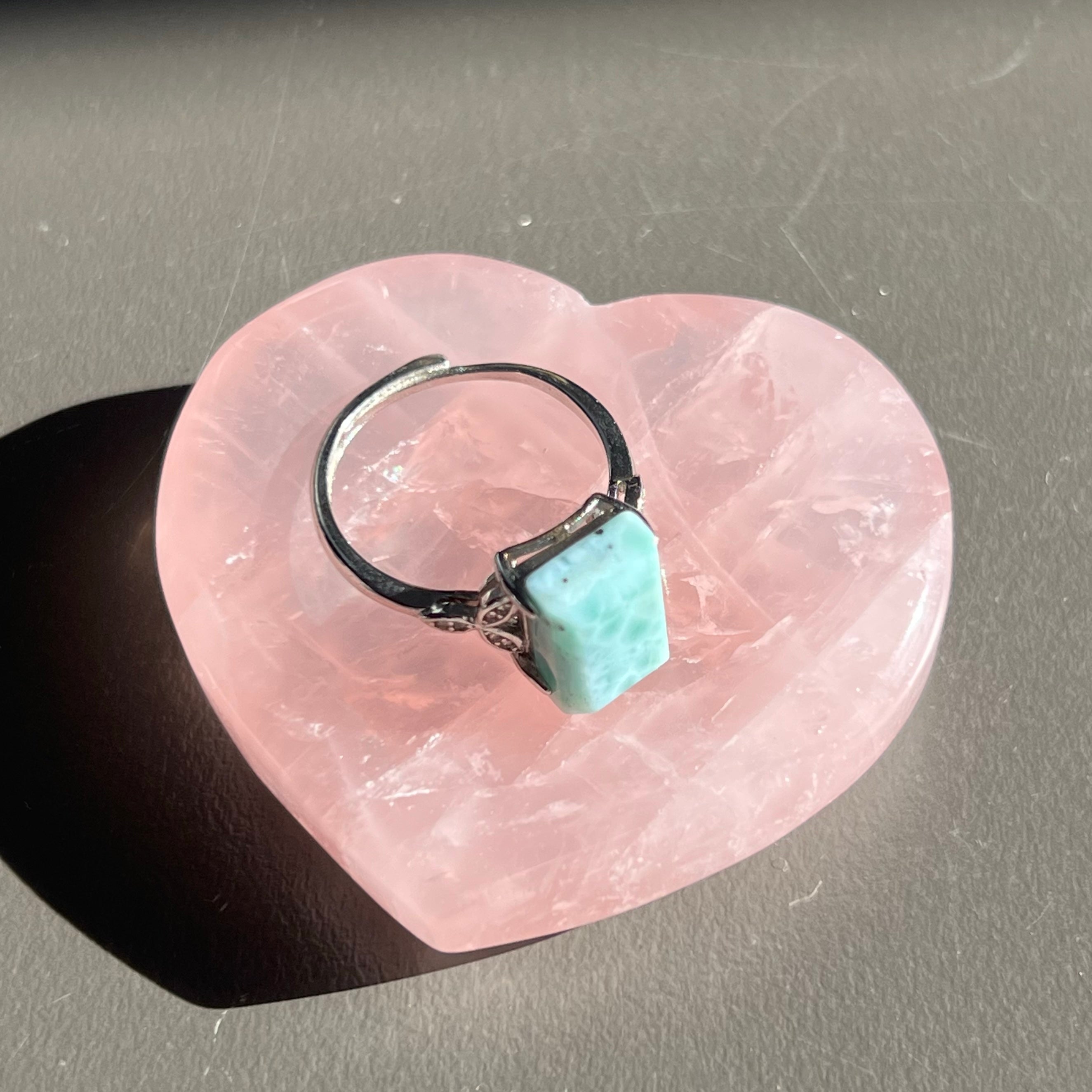 Rose Quartz heart small bowl image 1