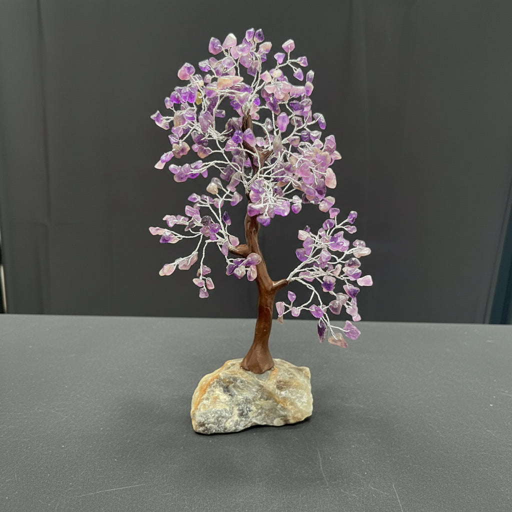 Amethyst Tree with Crystal Base 2