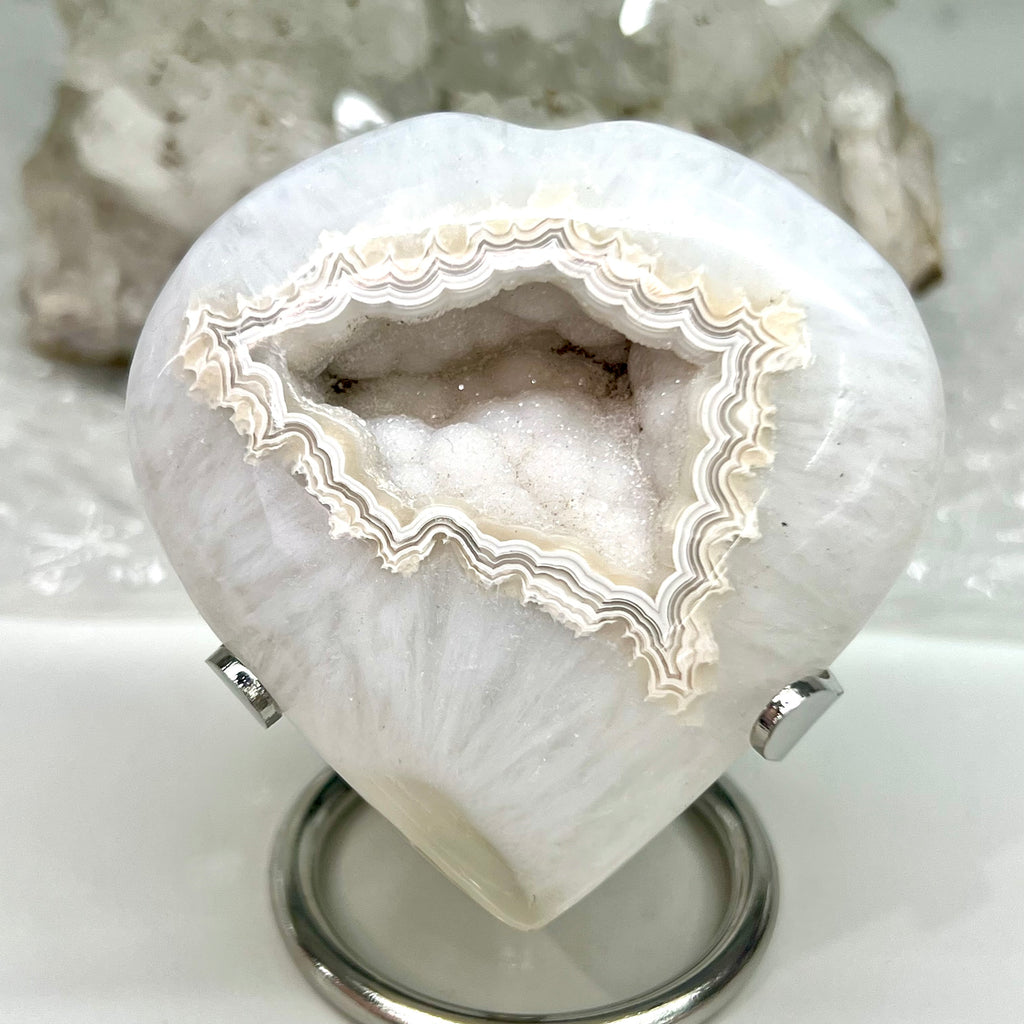 Druzy Agate heart