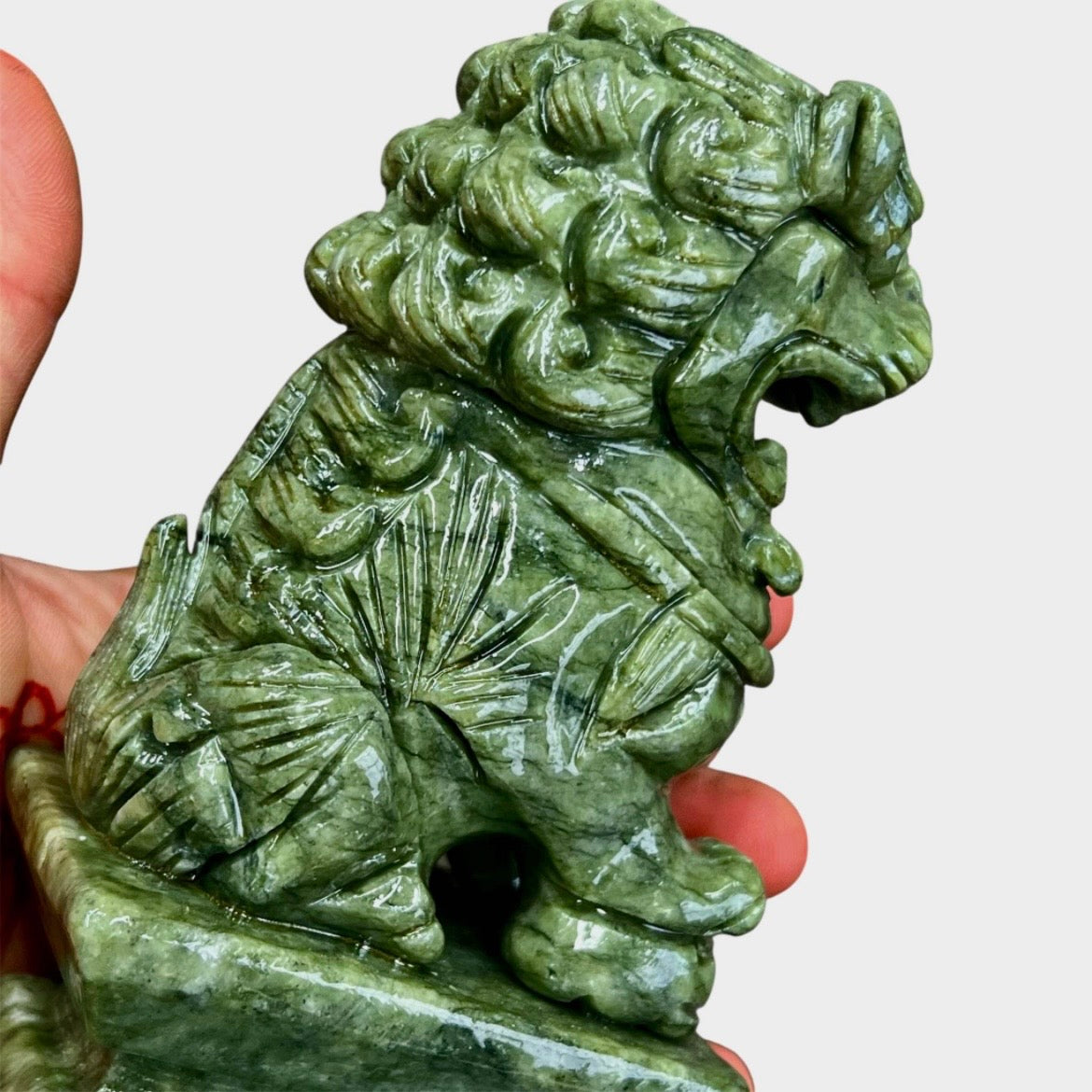 Large Jade Fu Dogs