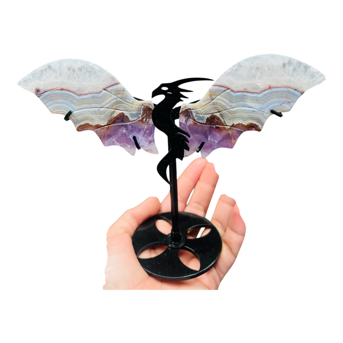 Amethyst Mexican Agate Dragon’s wings