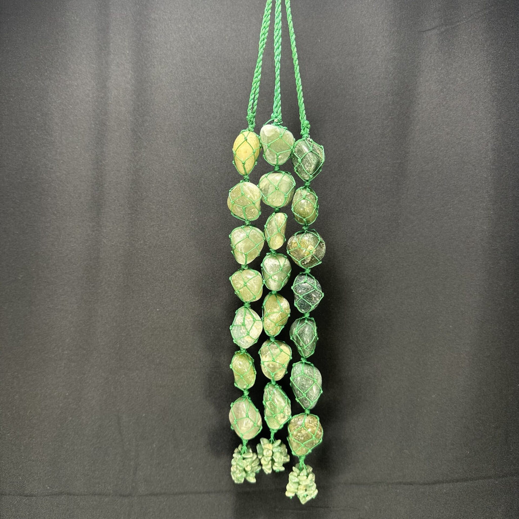 Green Aventurine Macrame Decor Hanging image 0