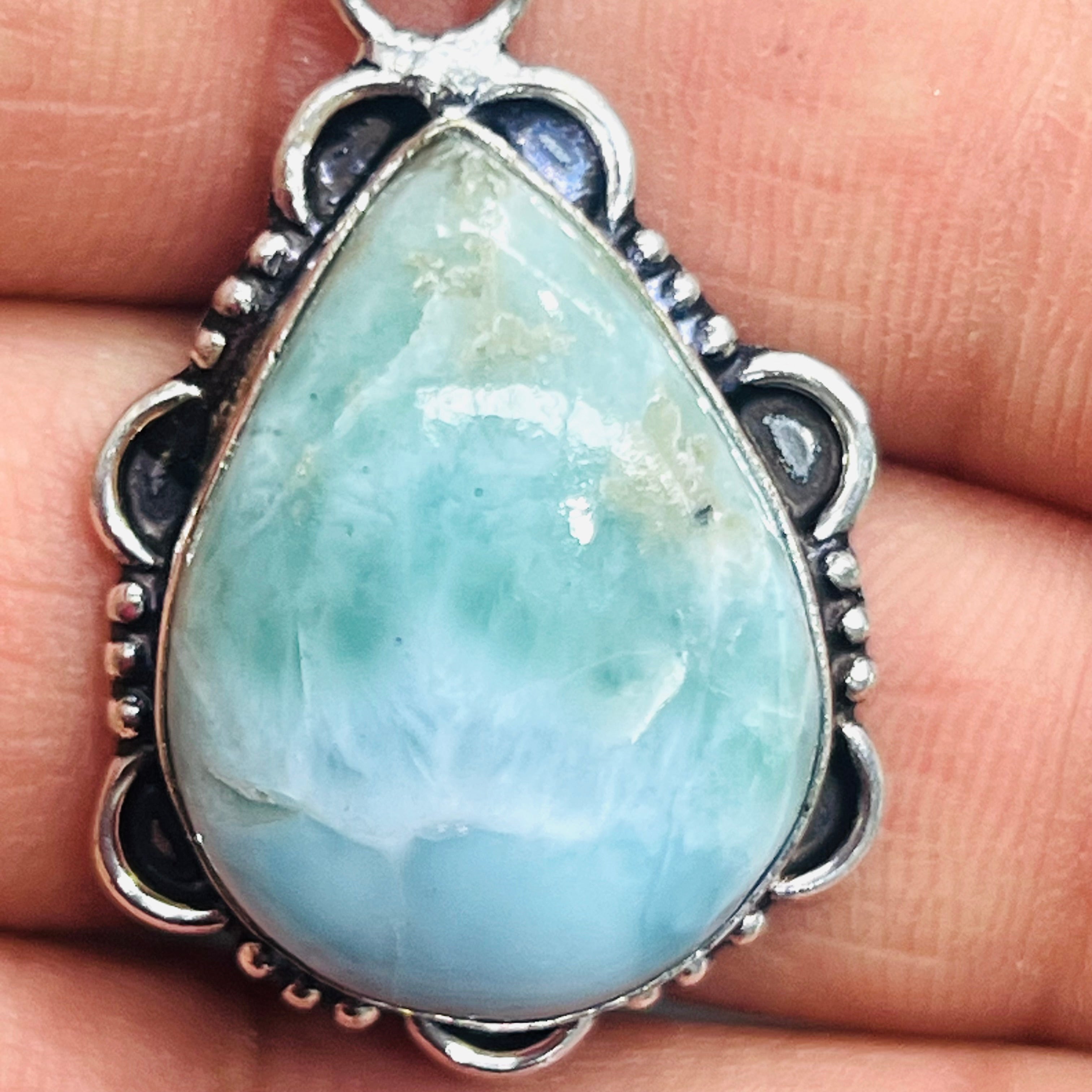 Larimar pendant
