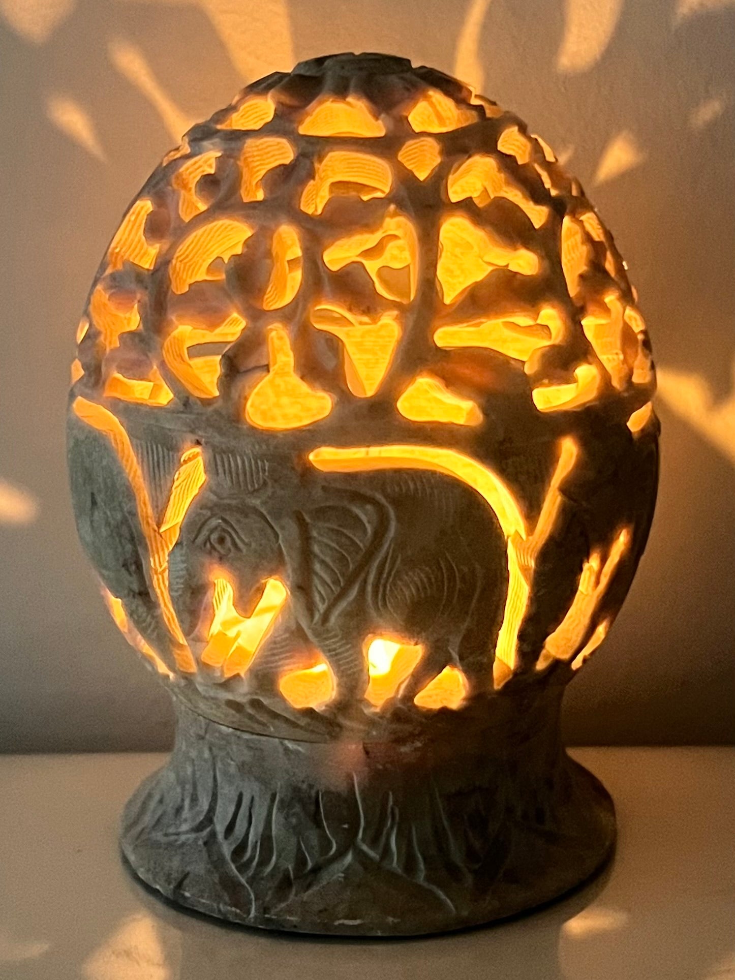 Soap Stone Hand Made Tea light holder