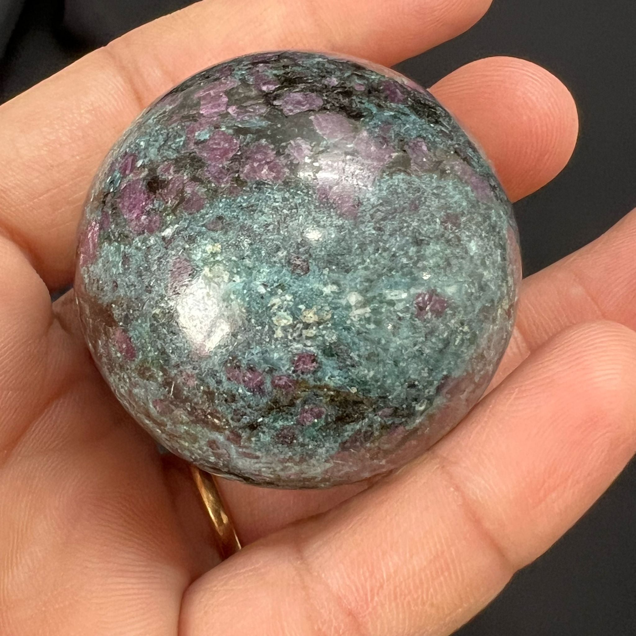 Ruby in Kyanite Sphere image 1