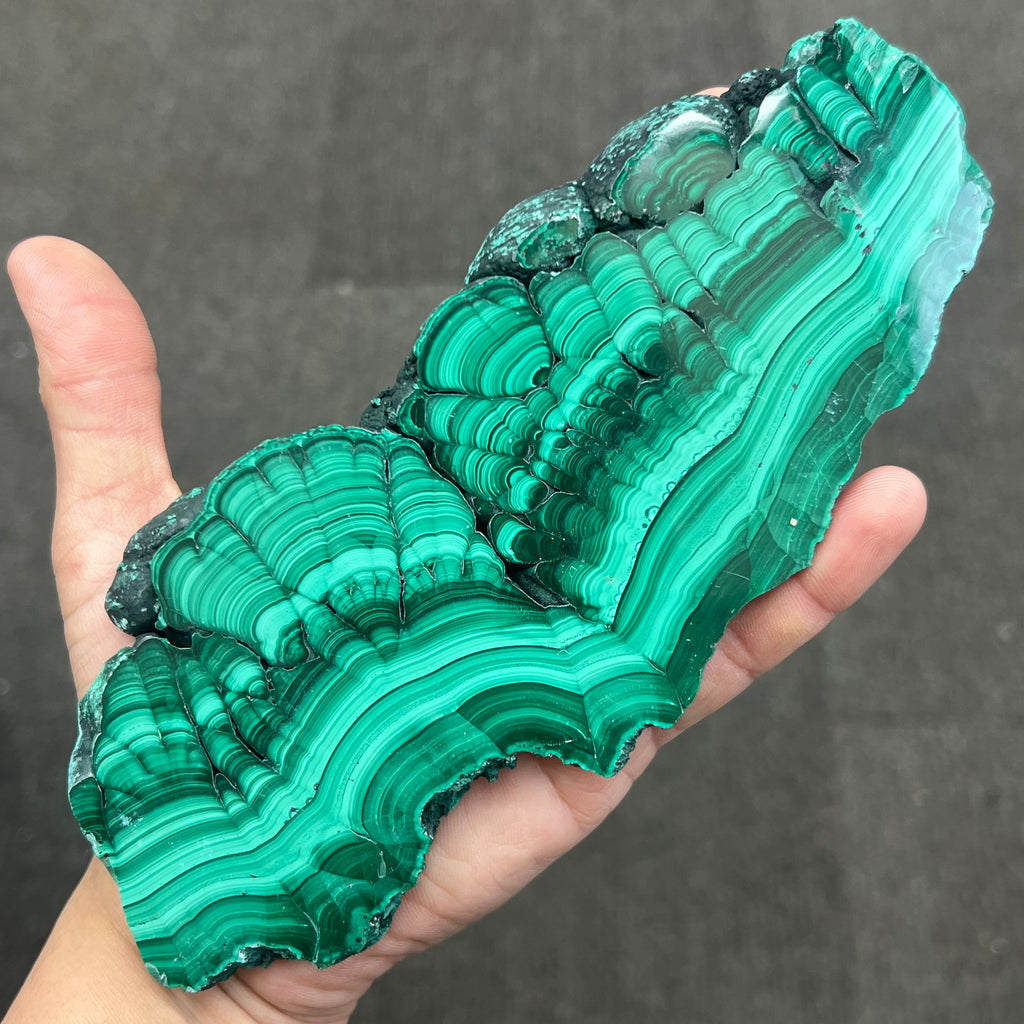 Large Malachite Slice