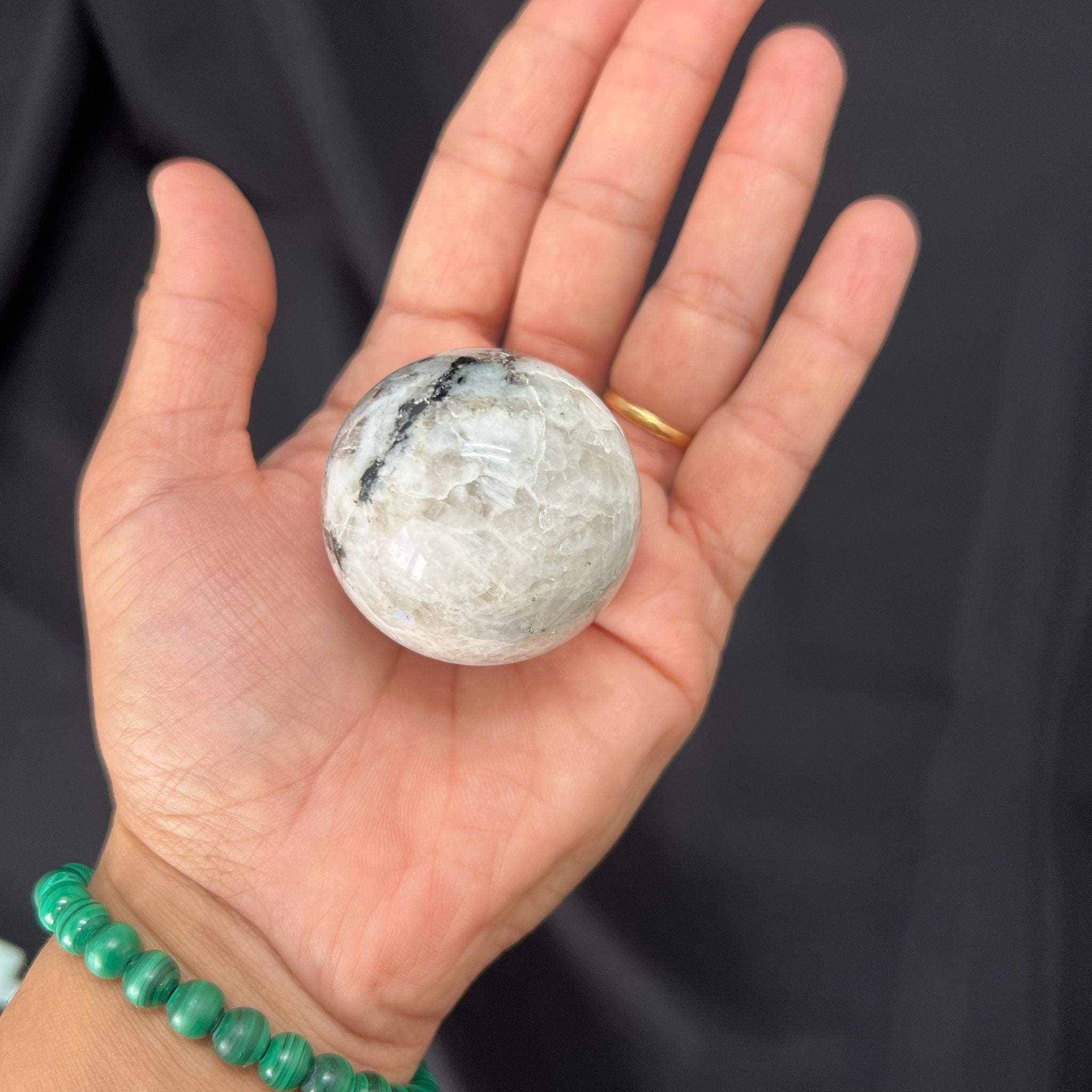 Rainbow Moonstone Sphere image 1