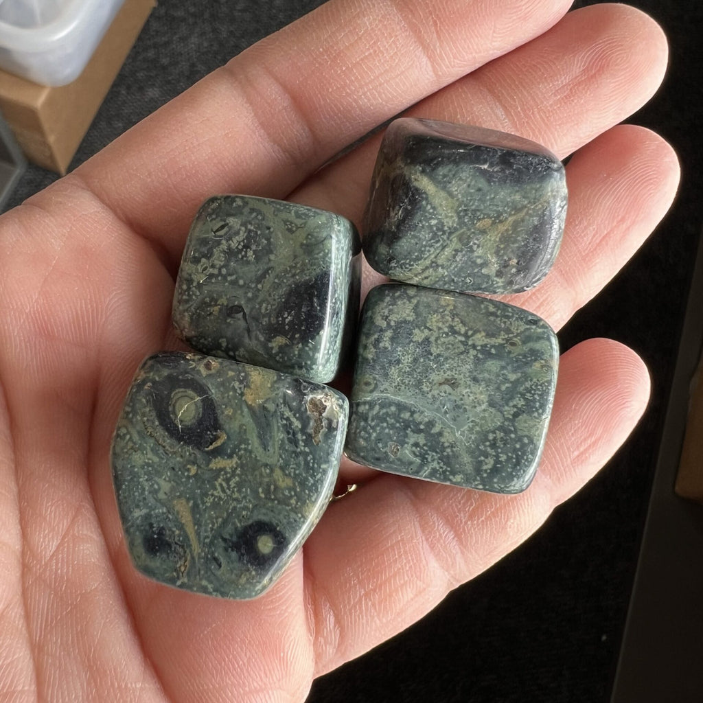 Kambaba Jasper Tumbles - 250gm pack image