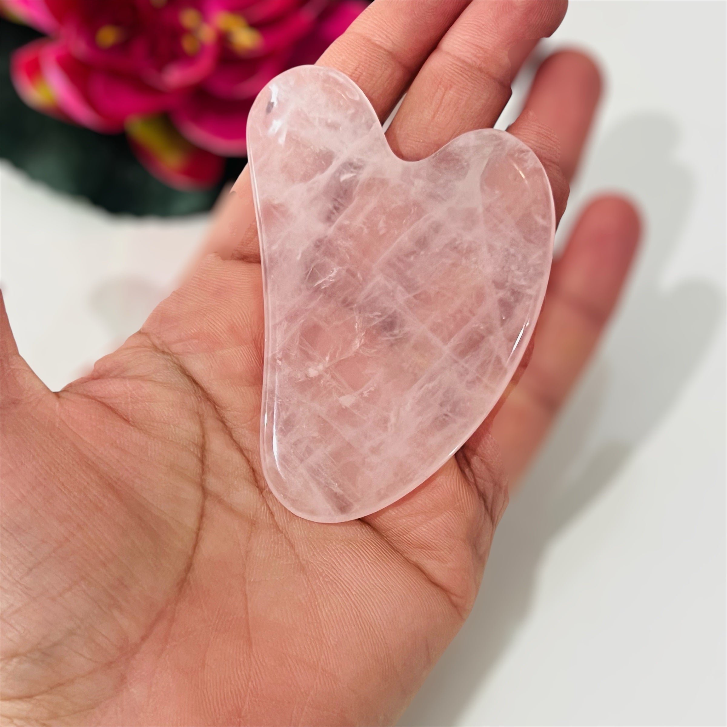 Rose Quartz Massager Gua Sha Tool image 1