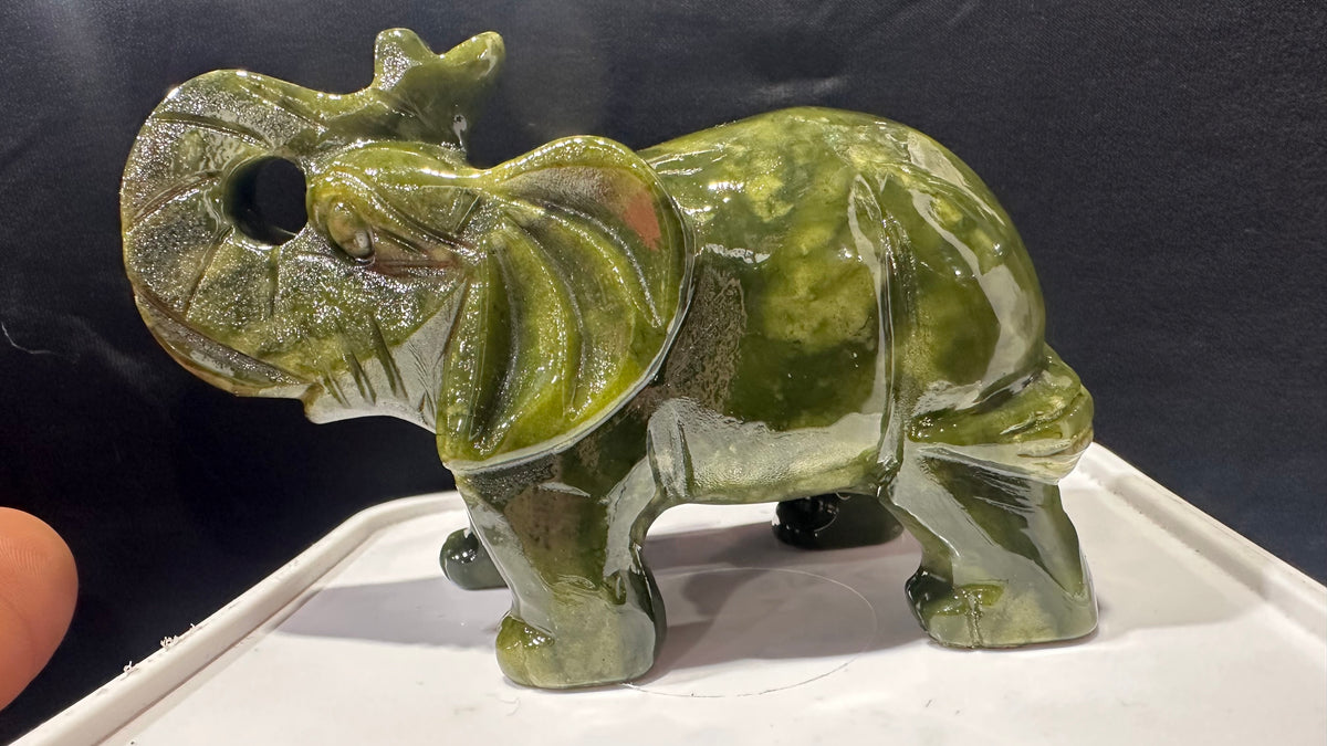 Jade Elephant Large