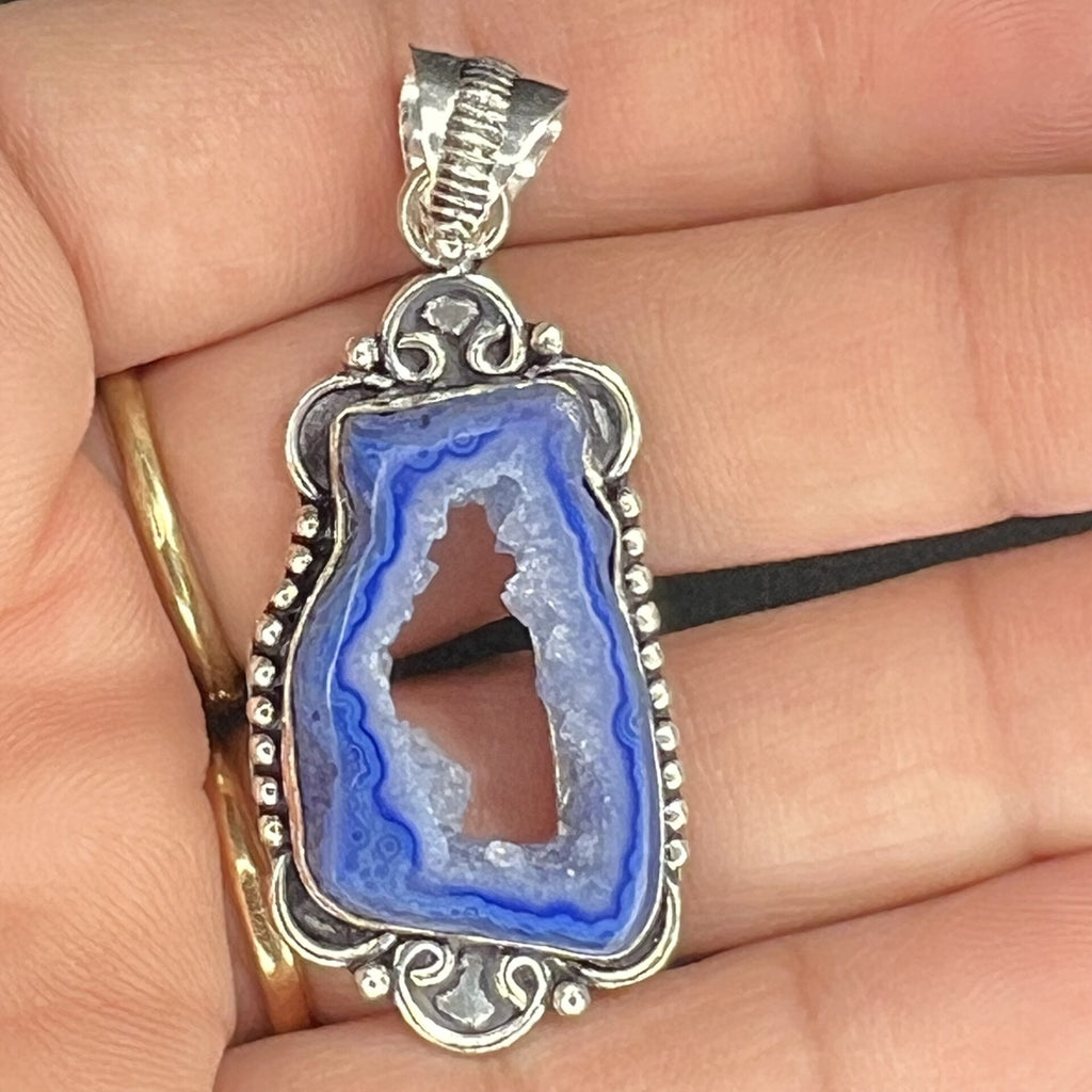 Dyed Agate Pendant image 1