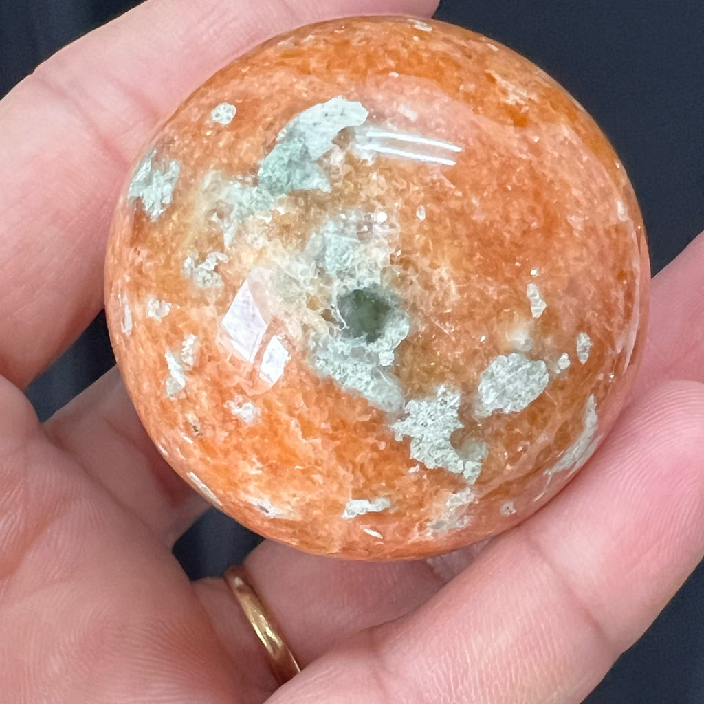 Sunstone with Apatite Sphere image 0