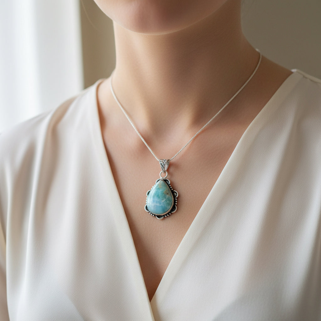 Larimar pendant
