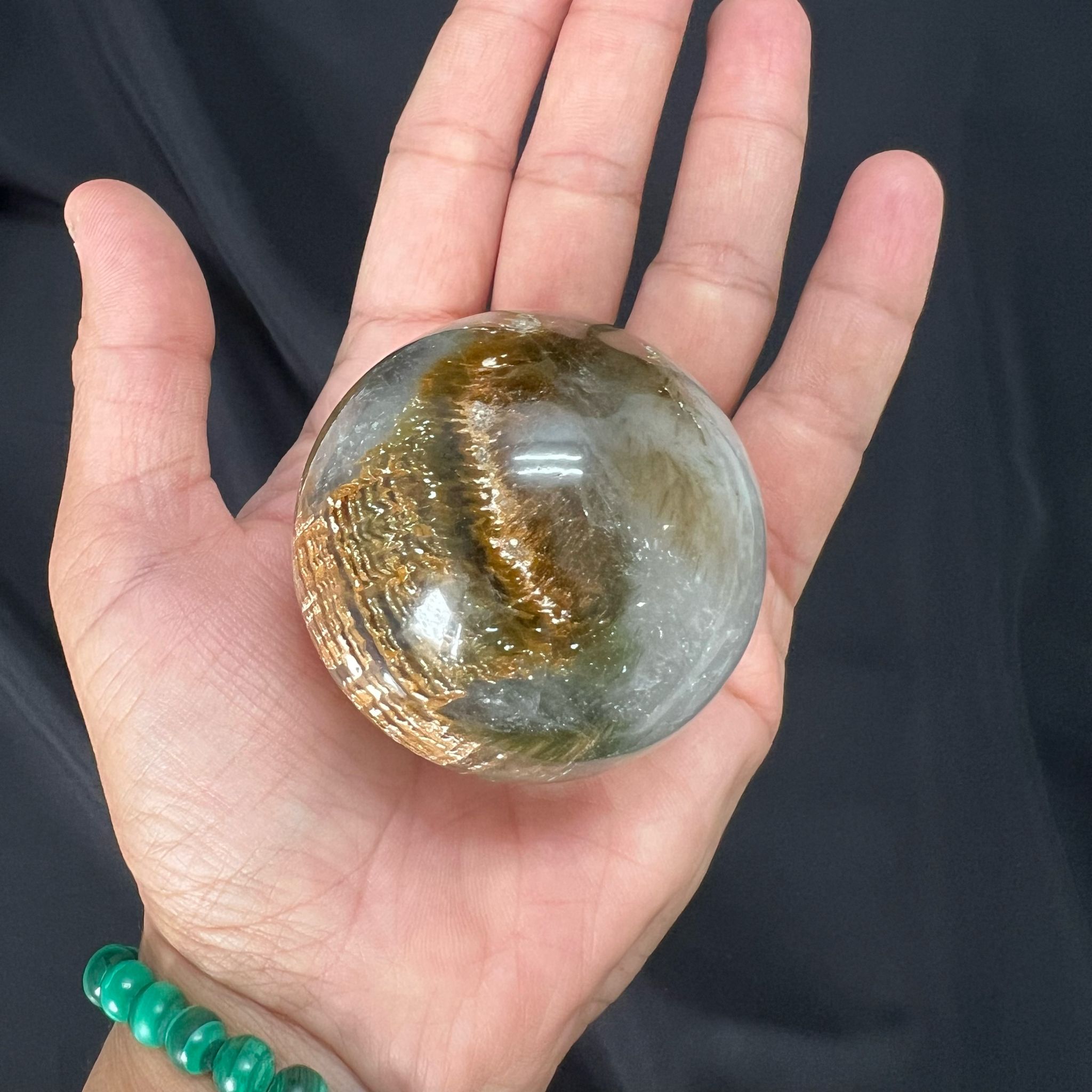 Garden Rutilated Quartz Sphere image 1