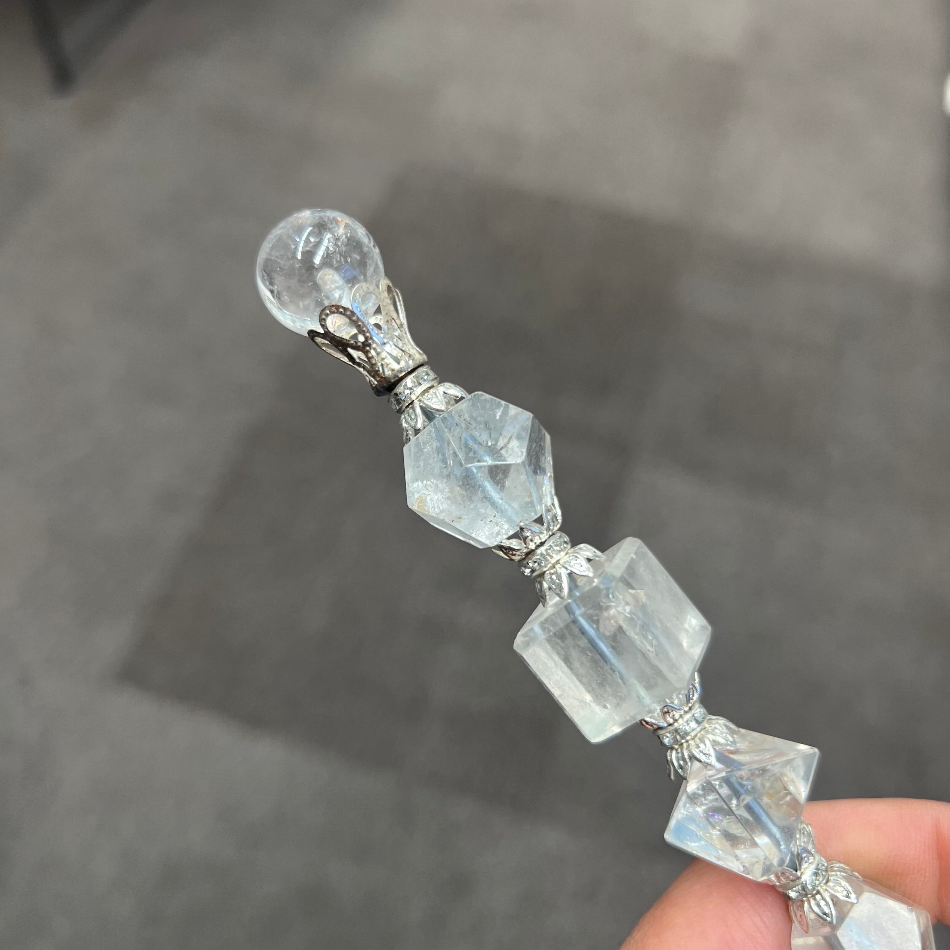 Clear Quartz Geometry Wand