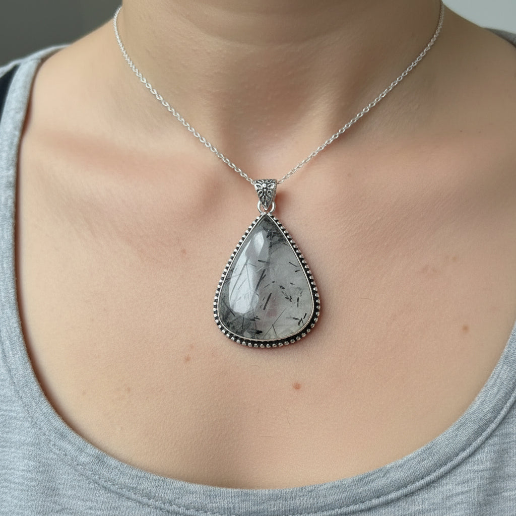 Tourmaline Quartz pendant