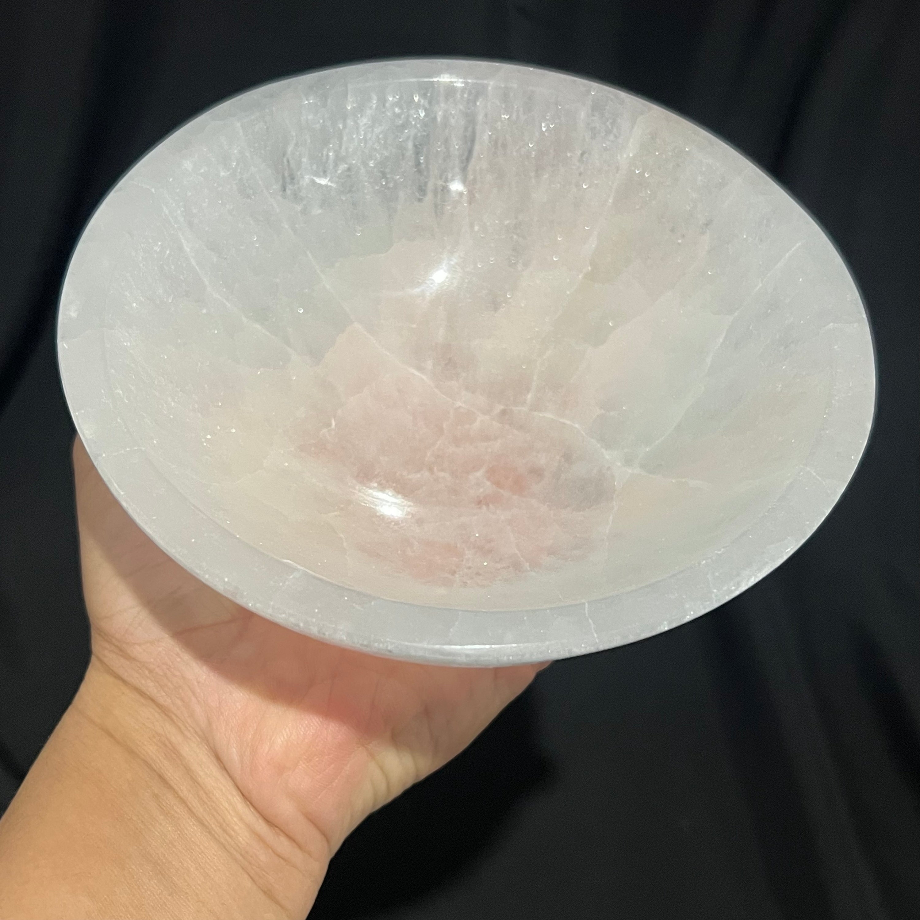 15cm Selenite Round bowl image 2