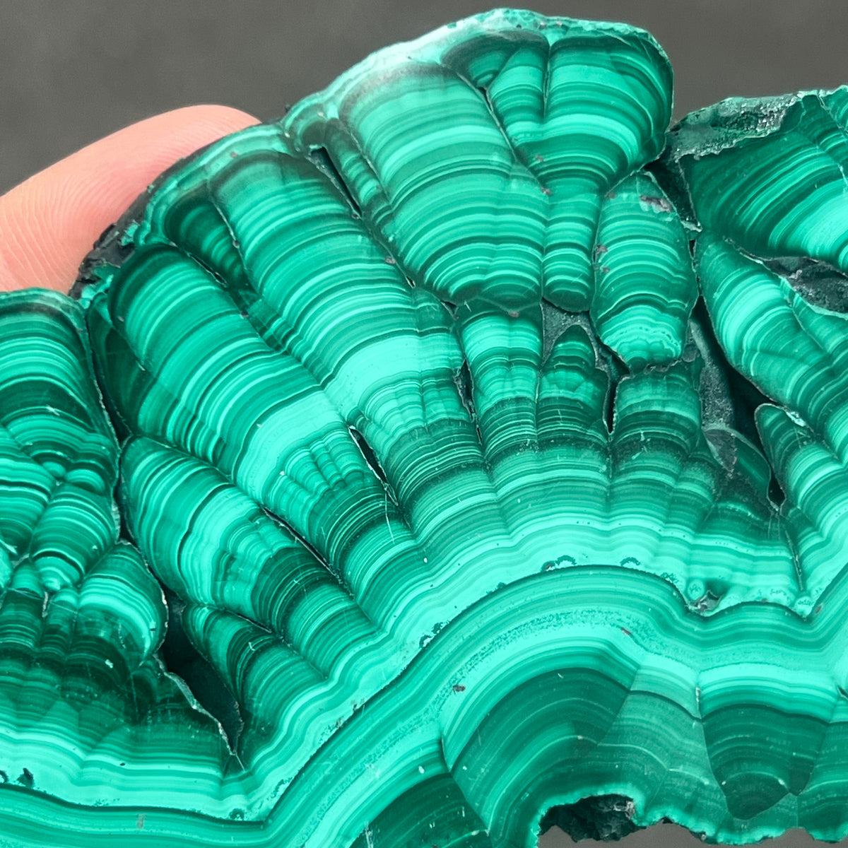 Large Malachite Slice