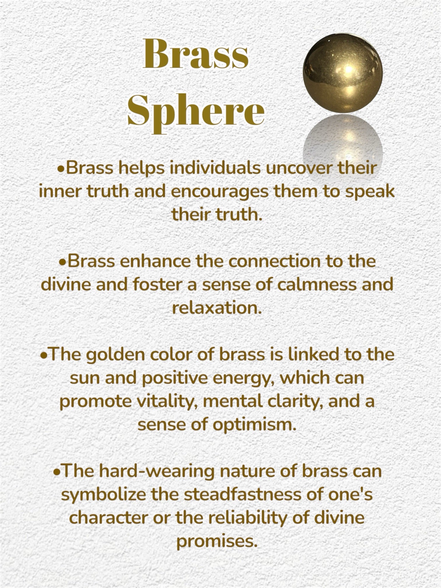 Solid Brass Sphere image 2