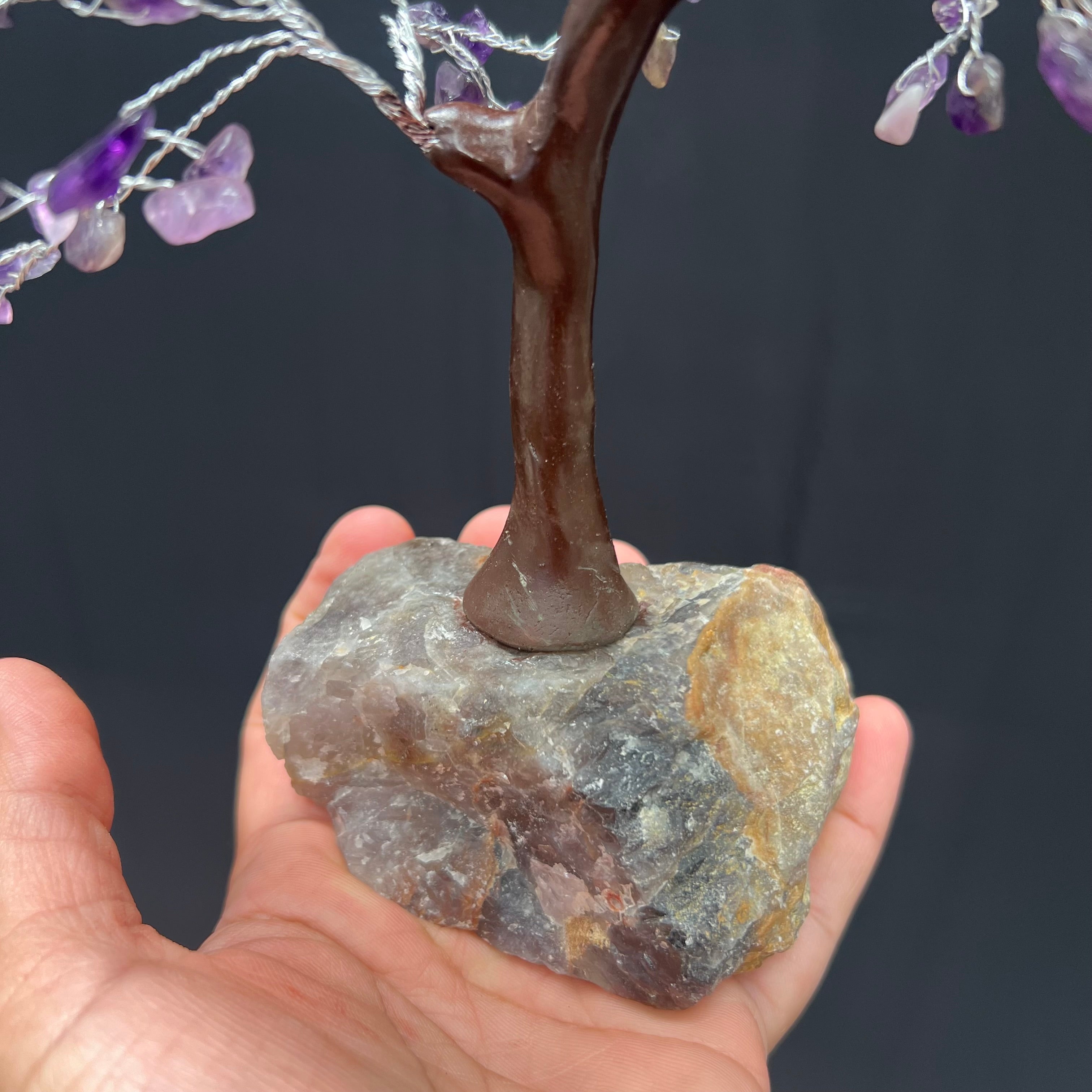 Amethyst Tree with Crystal Base 2