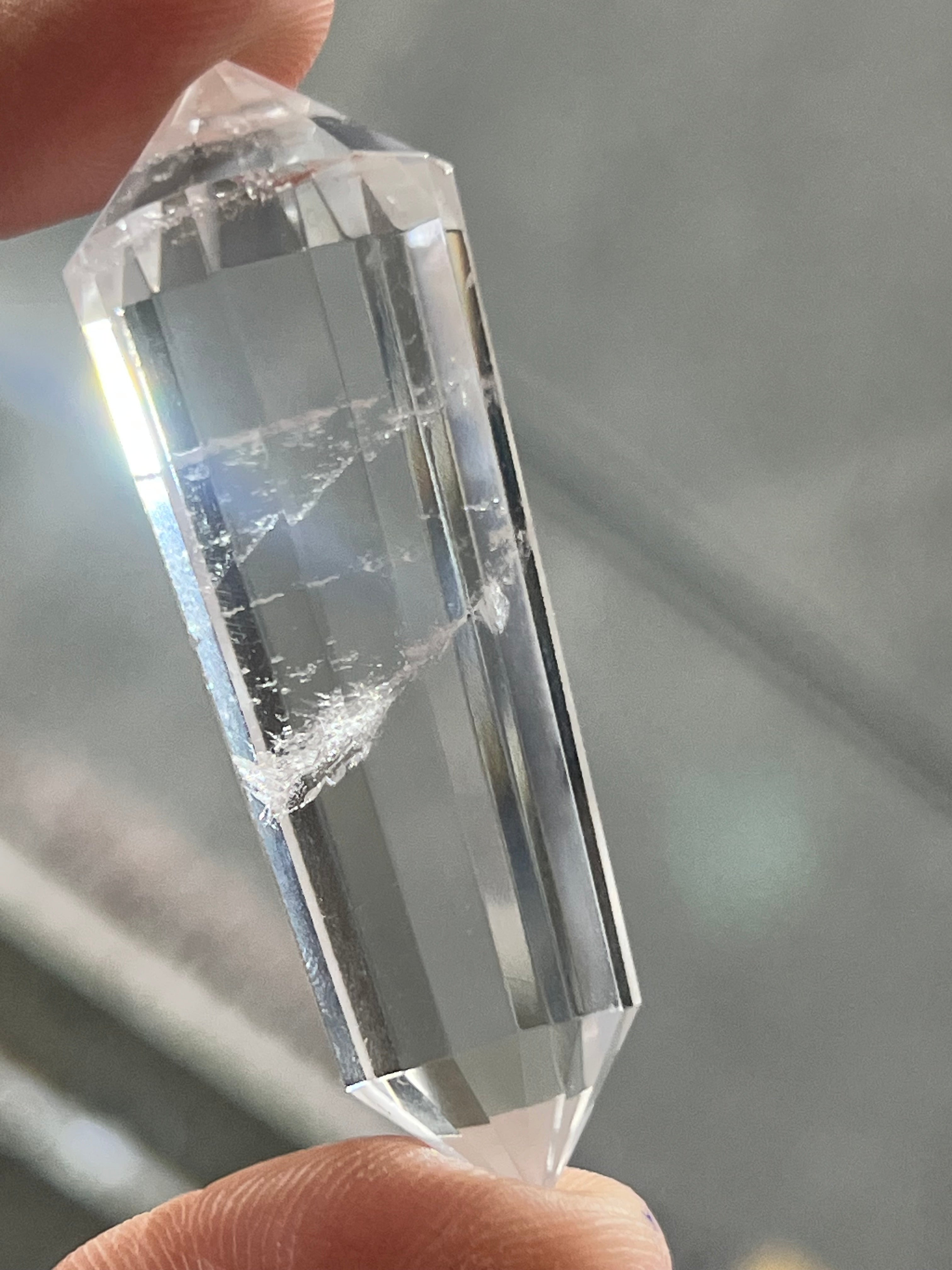 High grade Clear Quartz Vogel ( 12 sided )