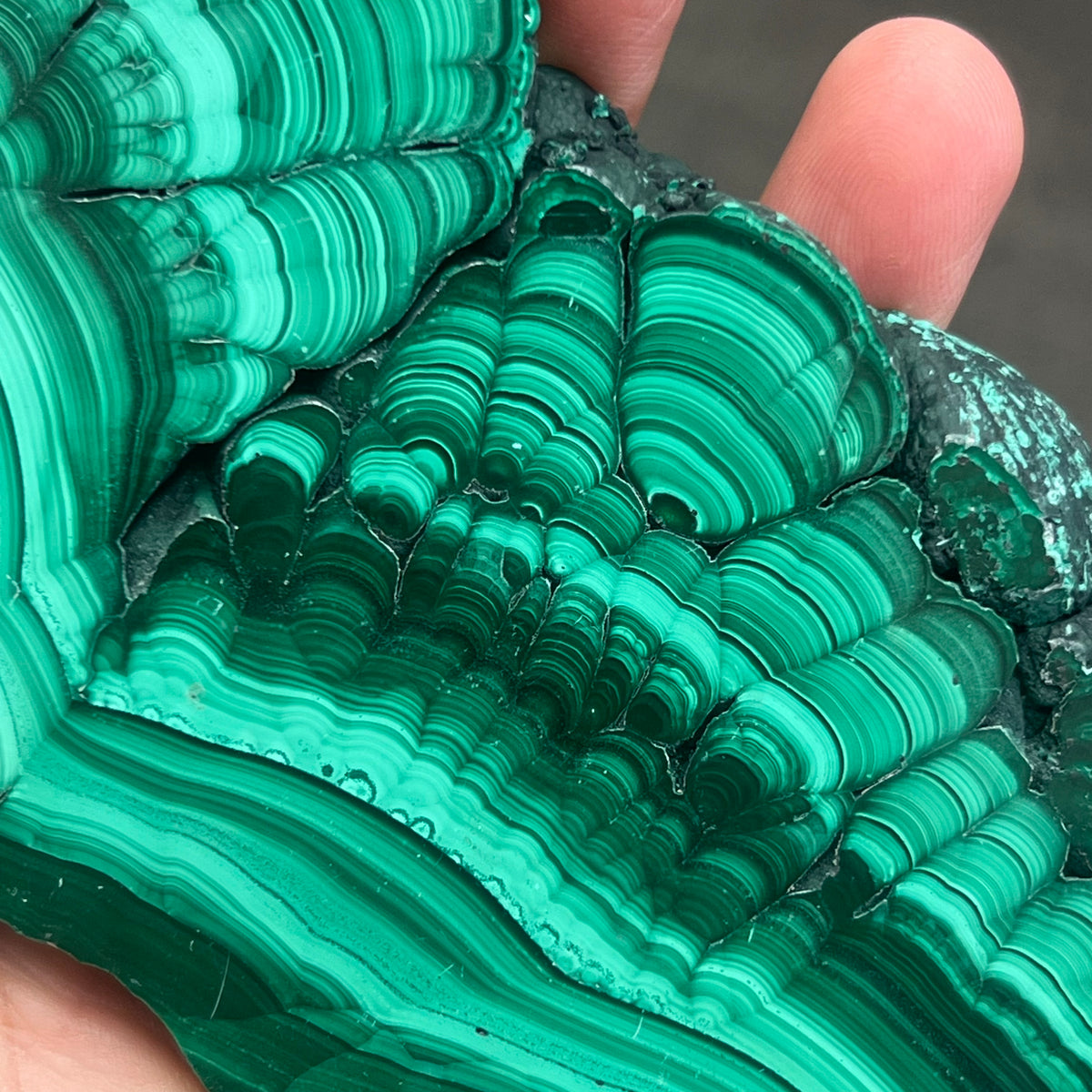 Large Malachite Slice