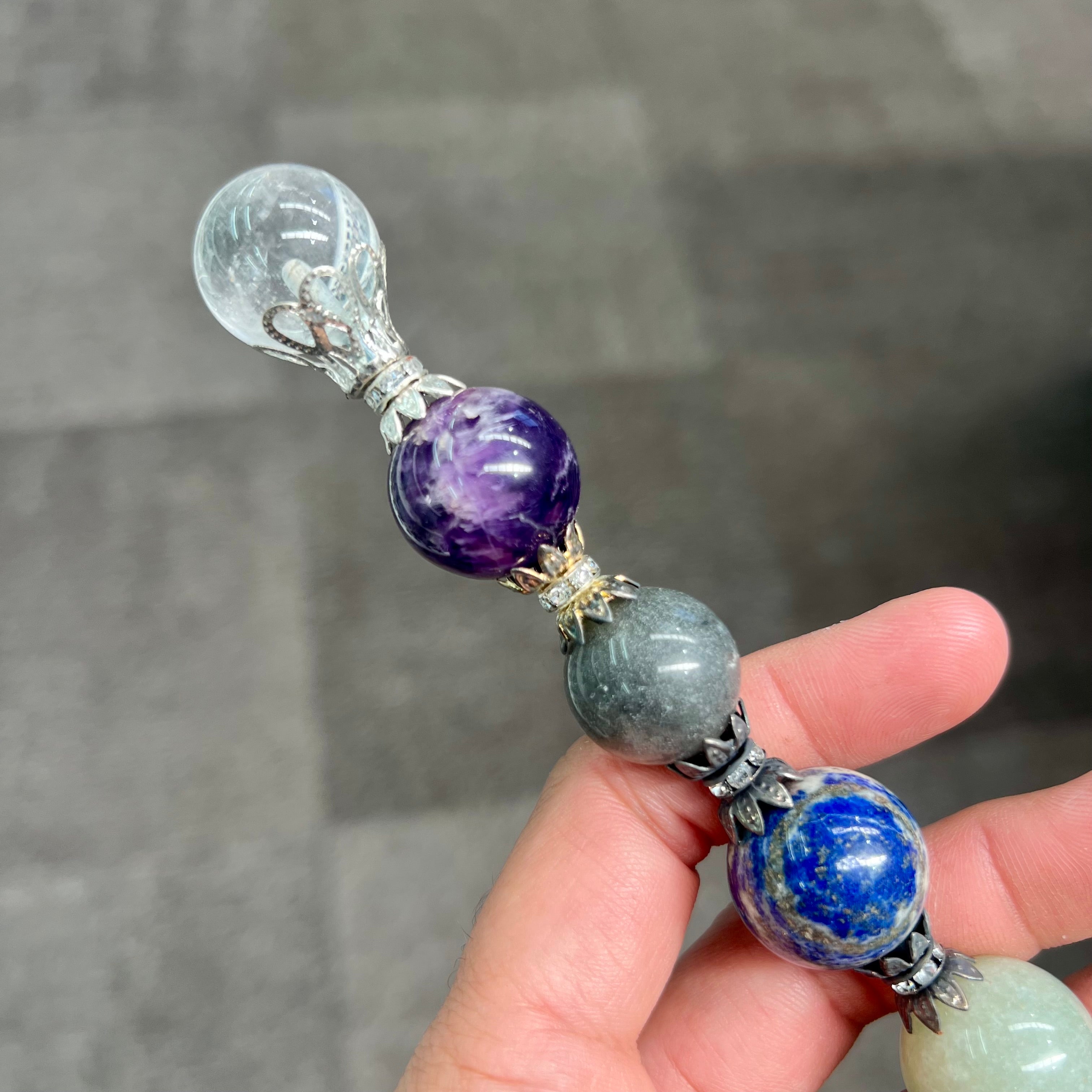 Seven Chakra Sphere Wand