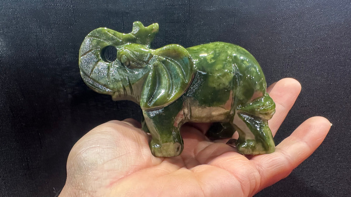 Jade Elephant Large