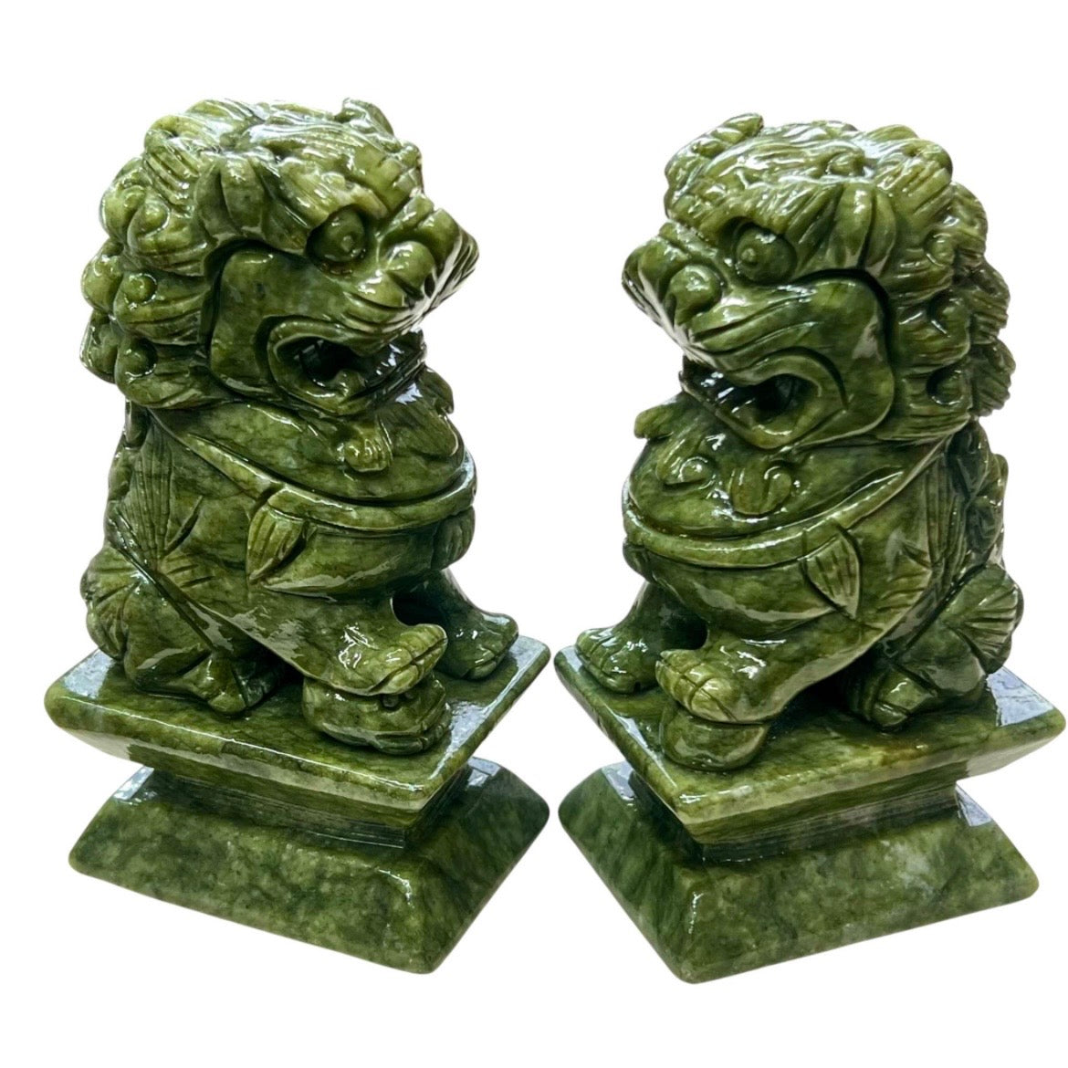 Large Jade Fu Dogs