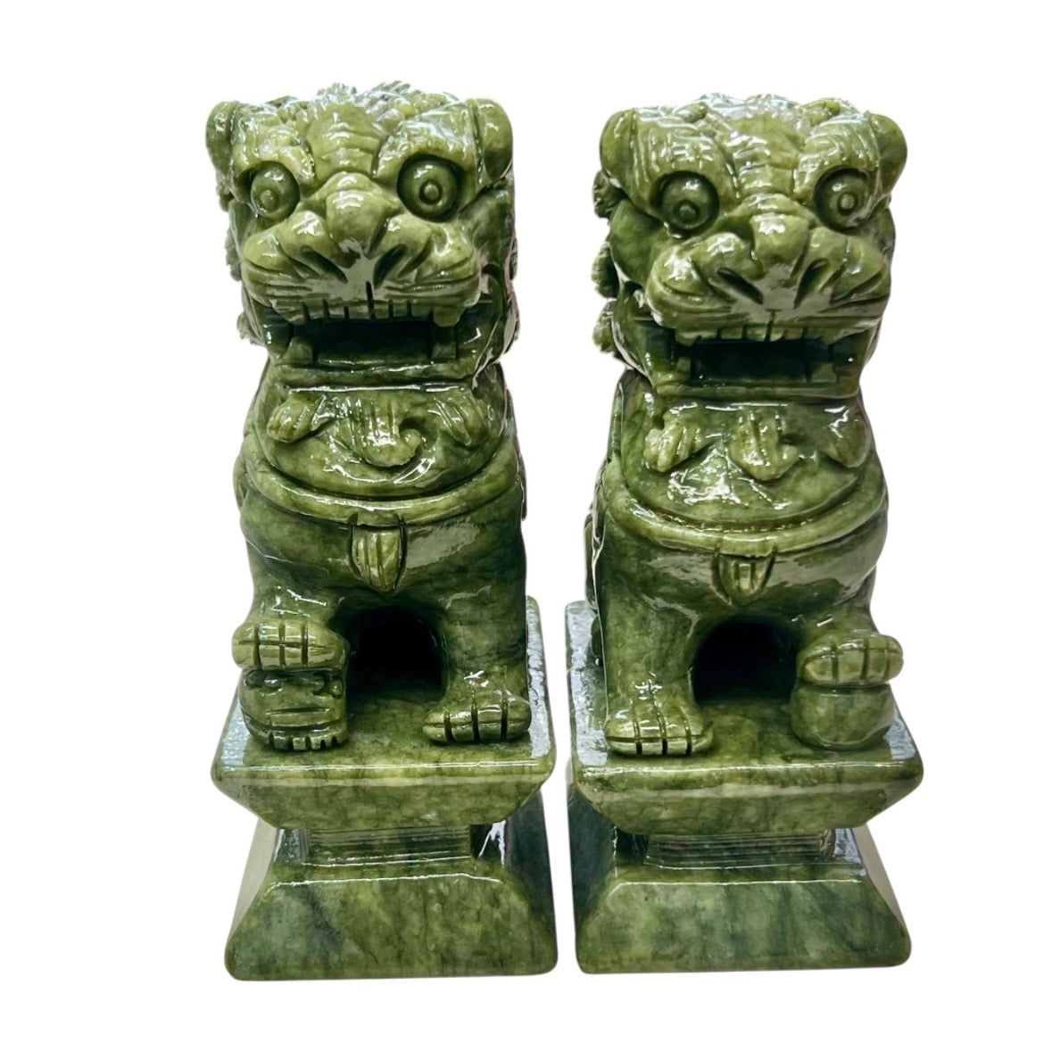 Large Jade Fu Dogs