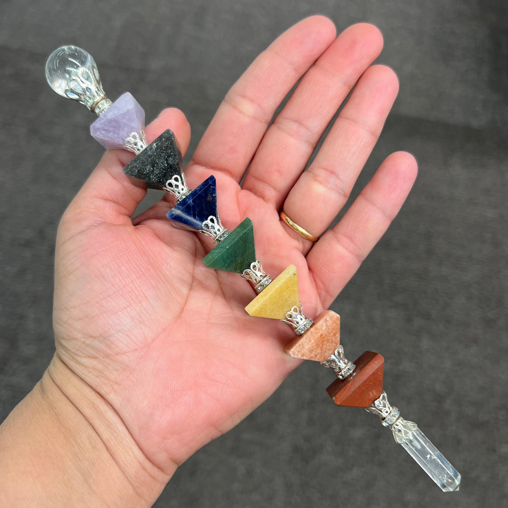Seven Chakra Pyramid Wand