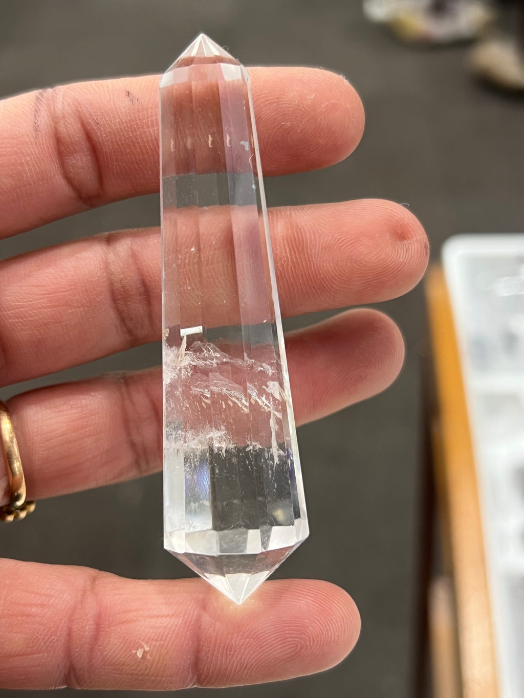 Clear Quartz Vogel 12 sided